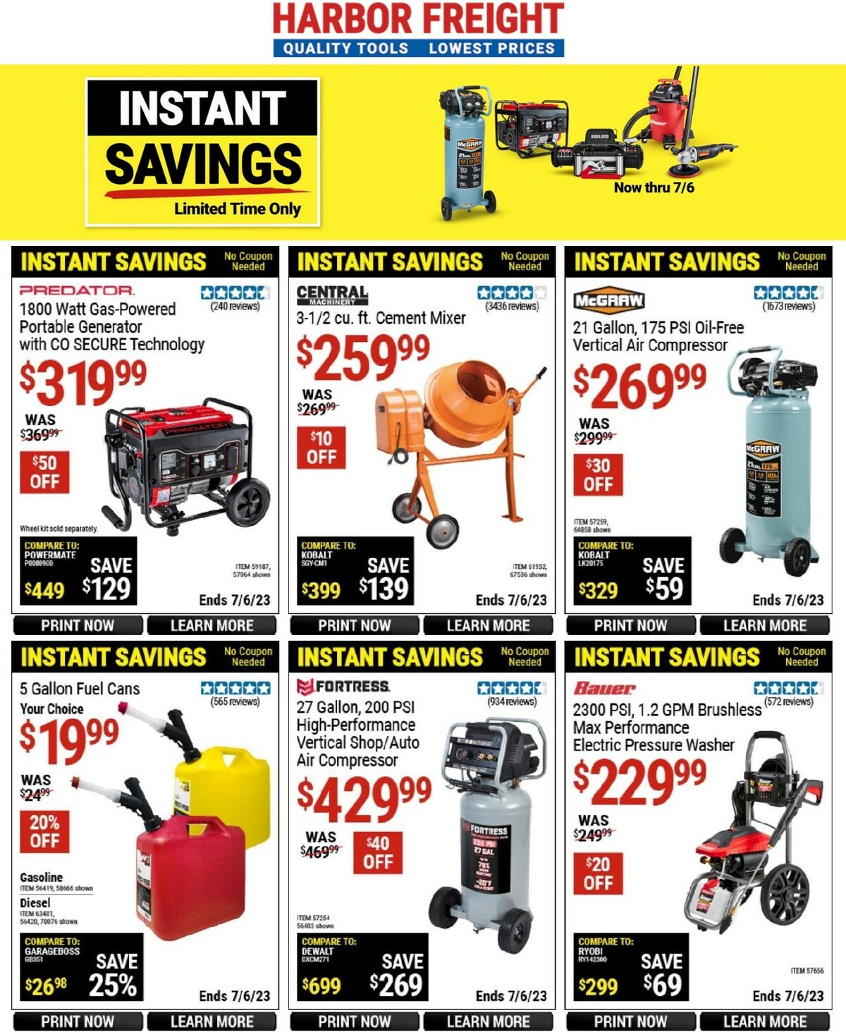 Harbor Freight Tools Thomasville, GA Hours & Weekly Ad