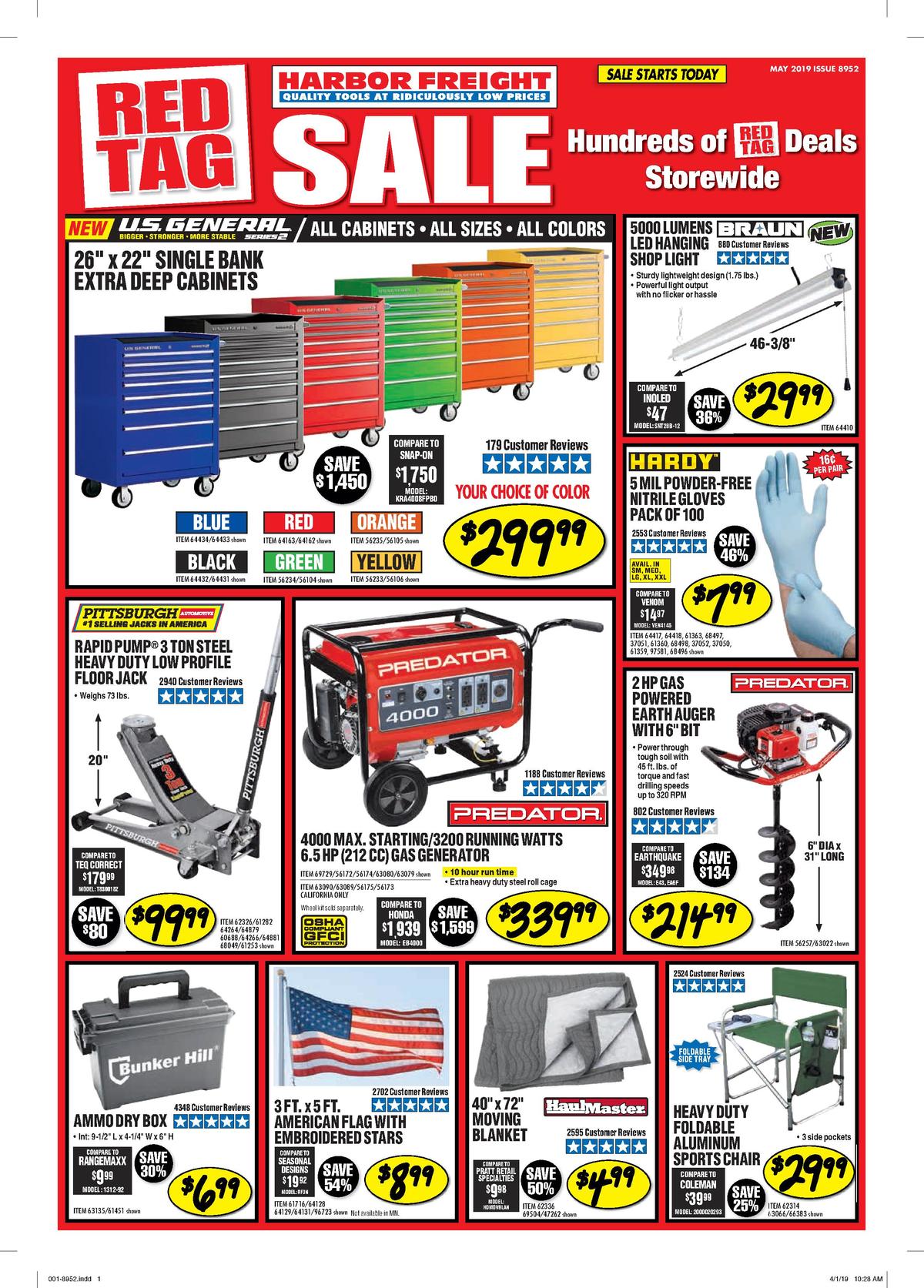 Harbor Freight Tools Best Offers & Special Buys from May 1