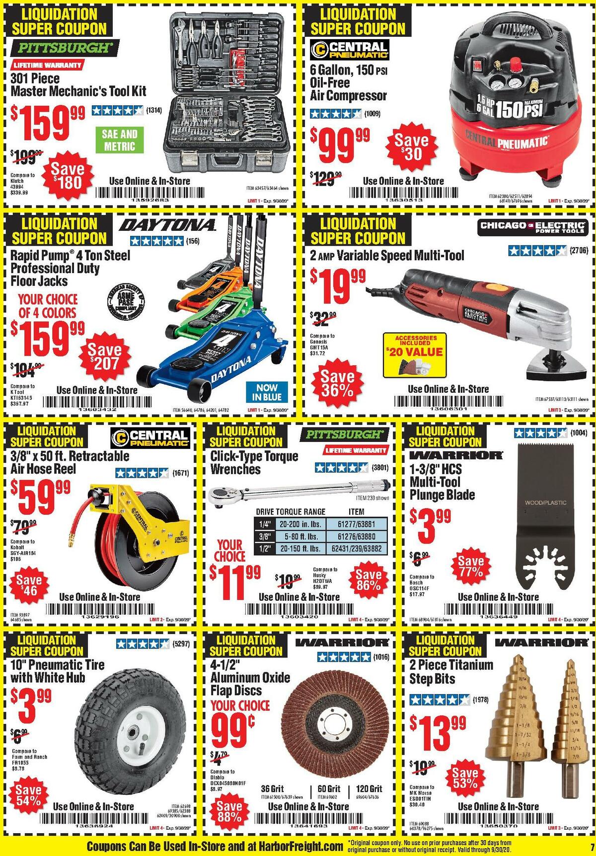 Harbor Freight Tools Best Offers & Special Buys for September 1 - Page 7