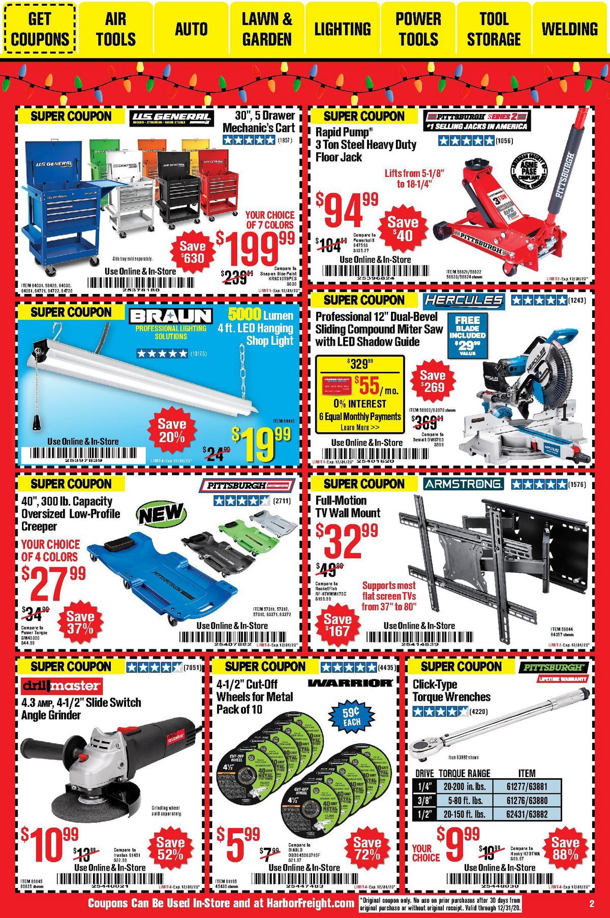Harbor Freight Tools Best Offers & Special Buys from December 1 Page 2