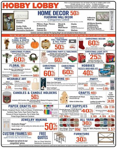 Hobby Lobby - Augusta, ME (NEW Store) - Hours & Weekly Ad