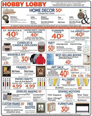 Hobby Lobby - Maple Rd & 168th St, Omaha, NE - Hours & Weekly Ad