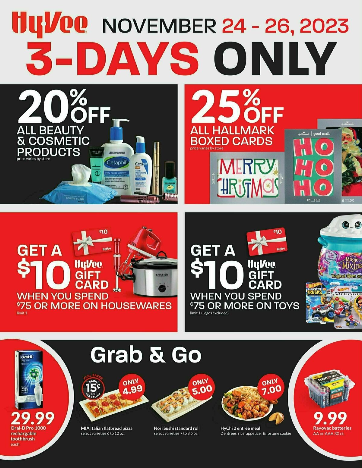 HyVee 3 Days Only Deals & Ads from November 24