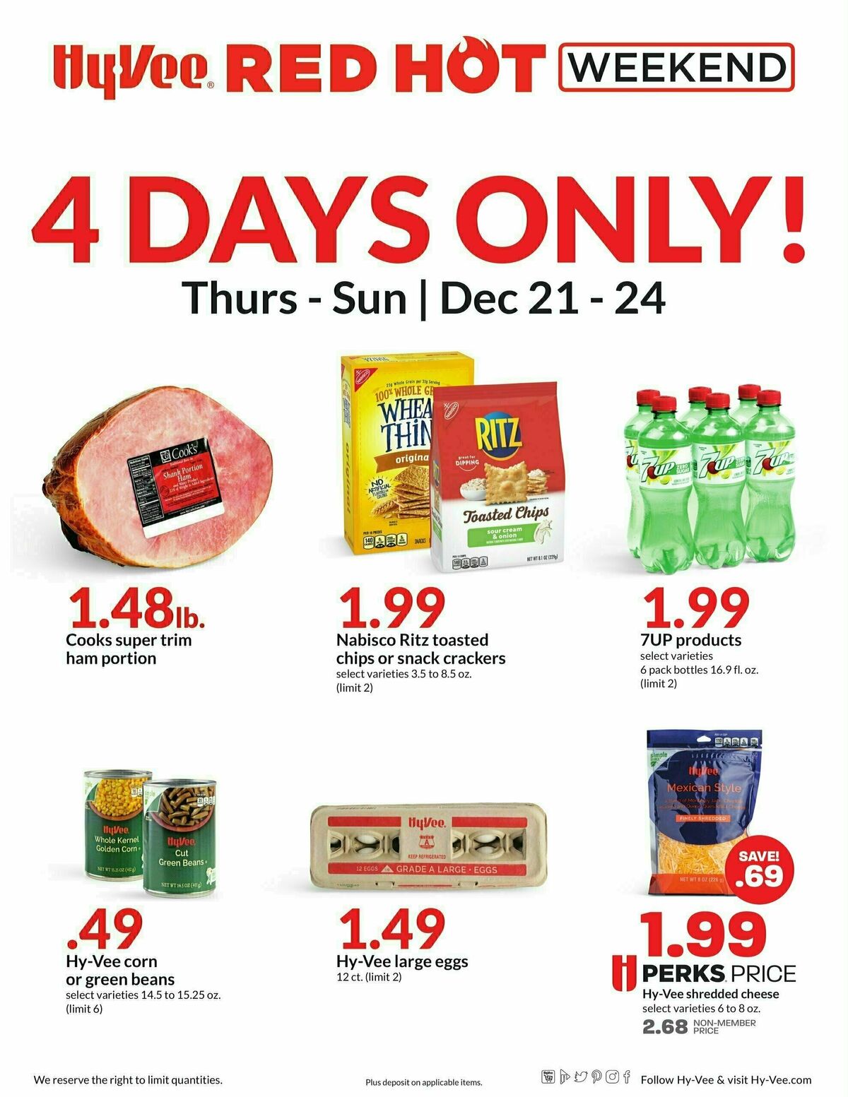 HyVee Red Hot Weekend Deals & Ads from December 21