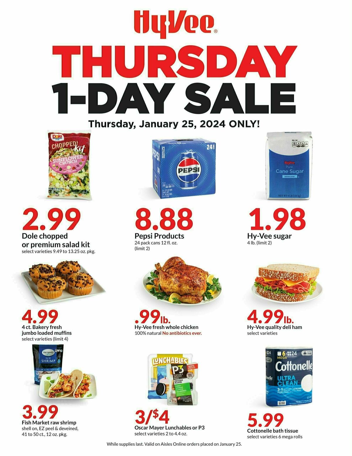 HyVee 1 Day Sale Deals & Ads from January 25