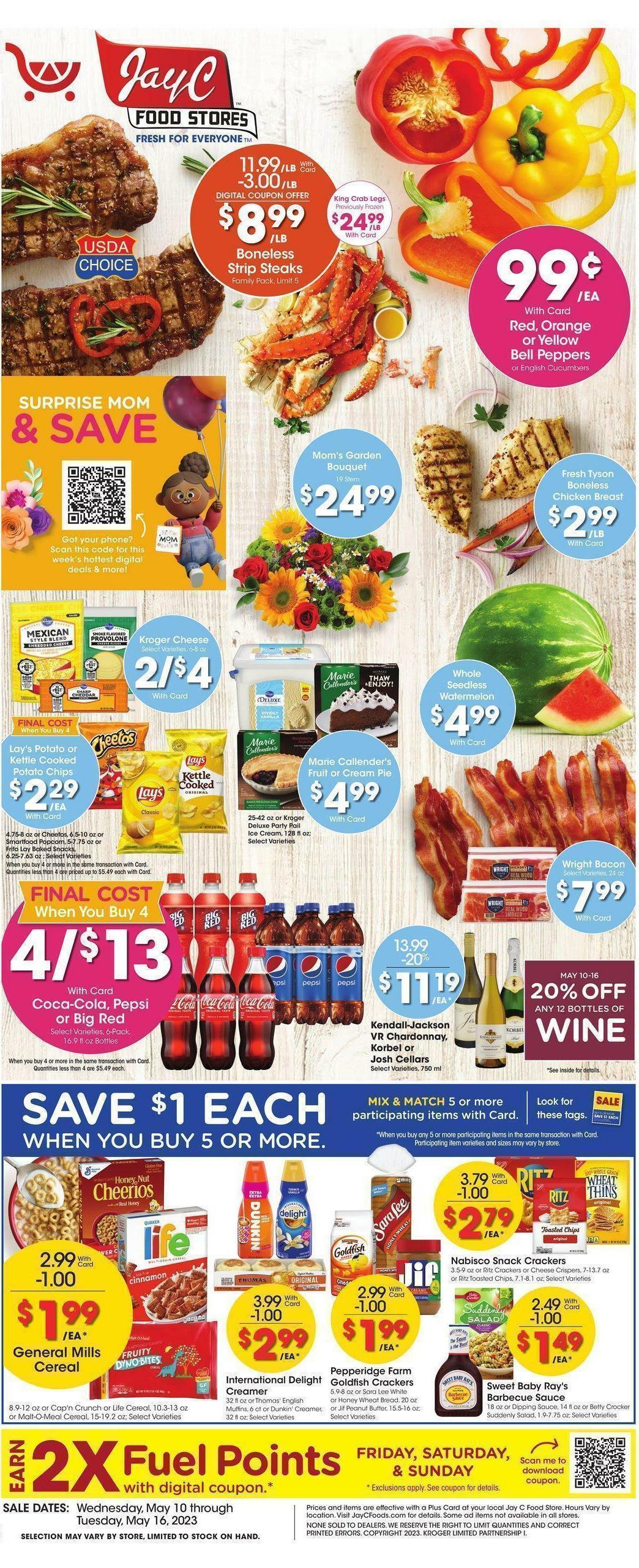 Jay C Food Weekly Ad from May 10