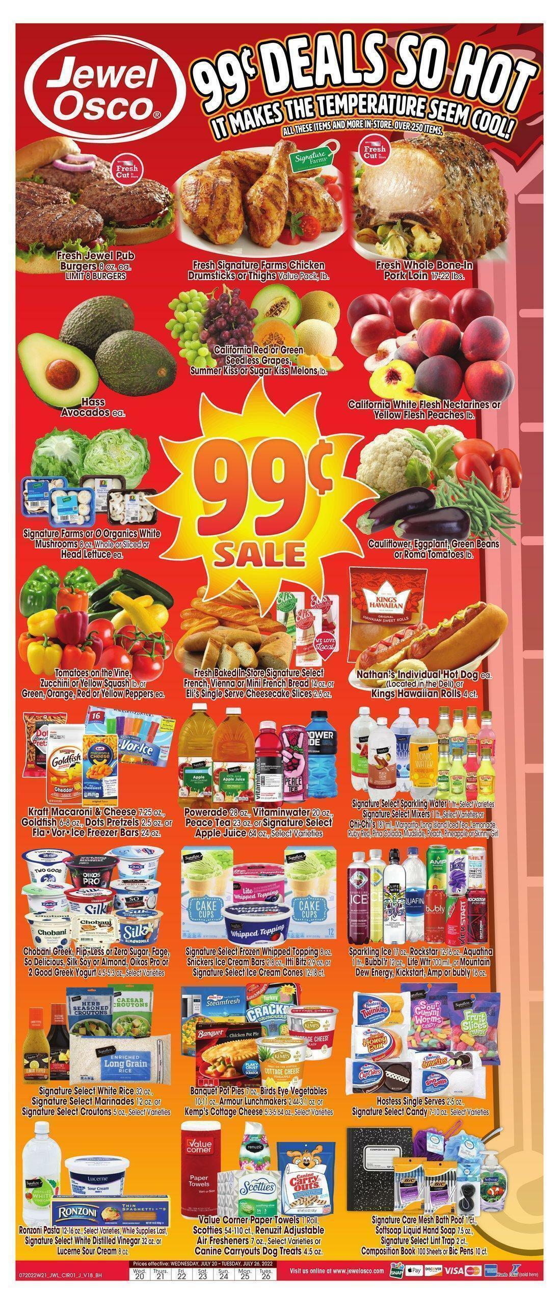 Jewel Osco Weekly Ad from July 20