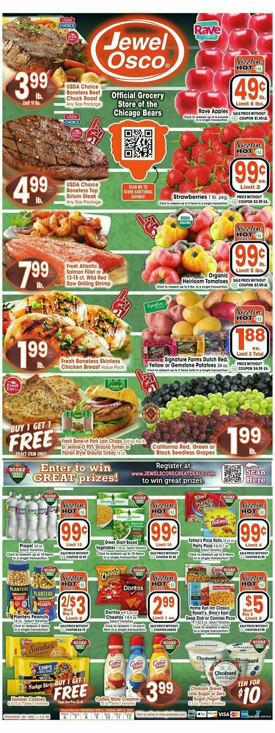 Jewel Osco Weekly Ad from September 6