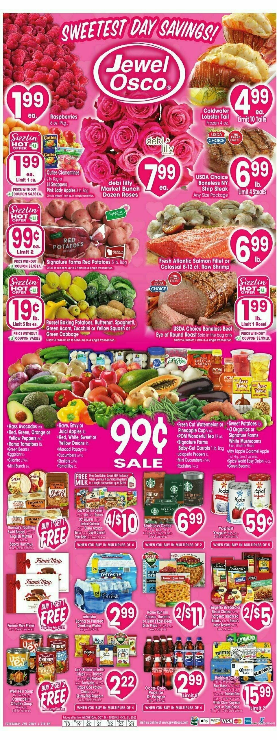 Jewel Osco Weekly Ad from October 18