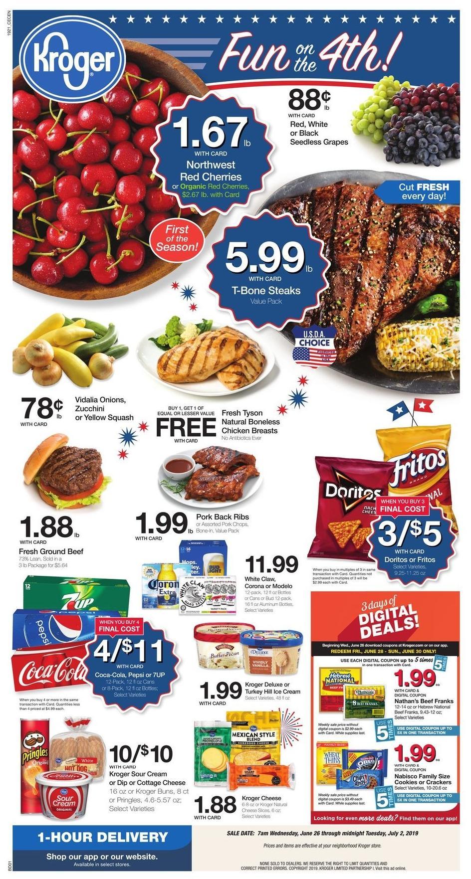 Kroger Weekly Ads & Special Buys from June 26