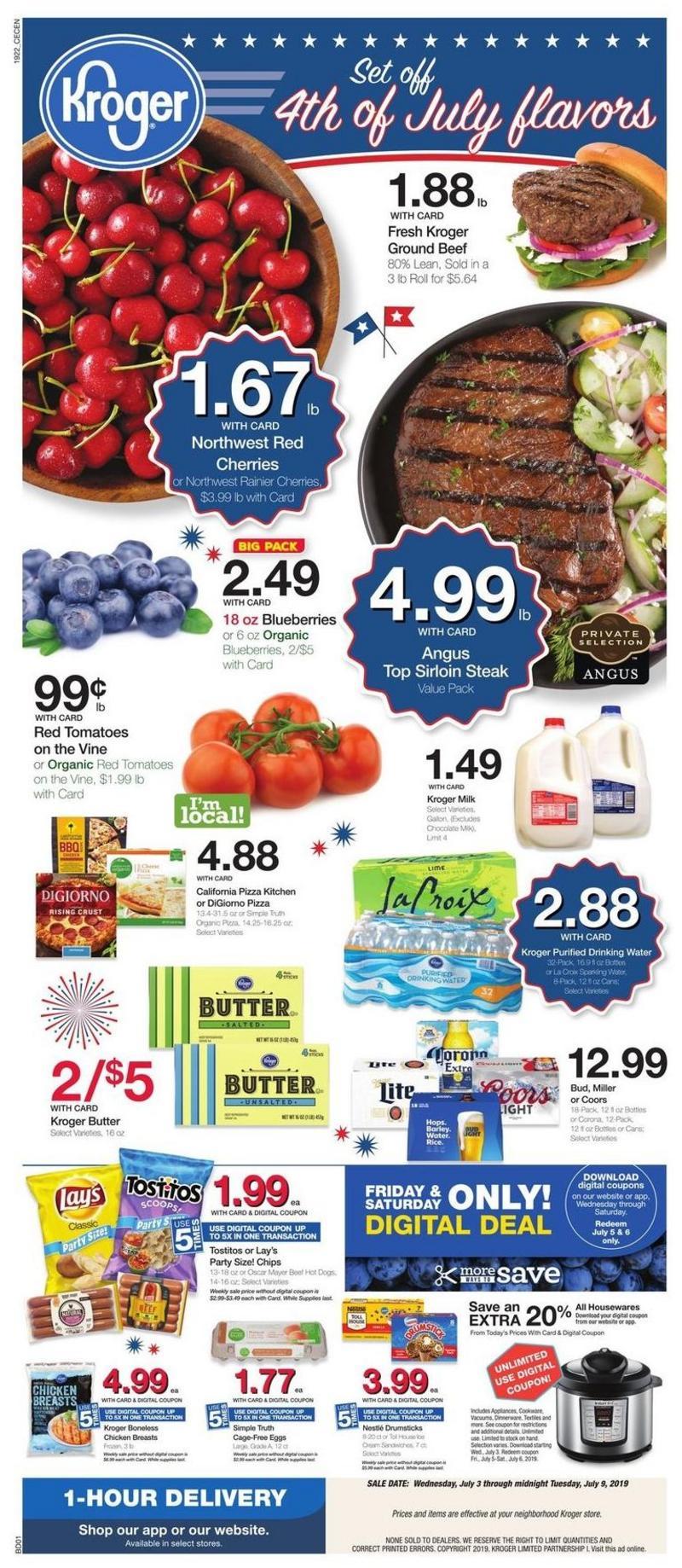 Kroger Weekly Ads & Special Buys from July 3