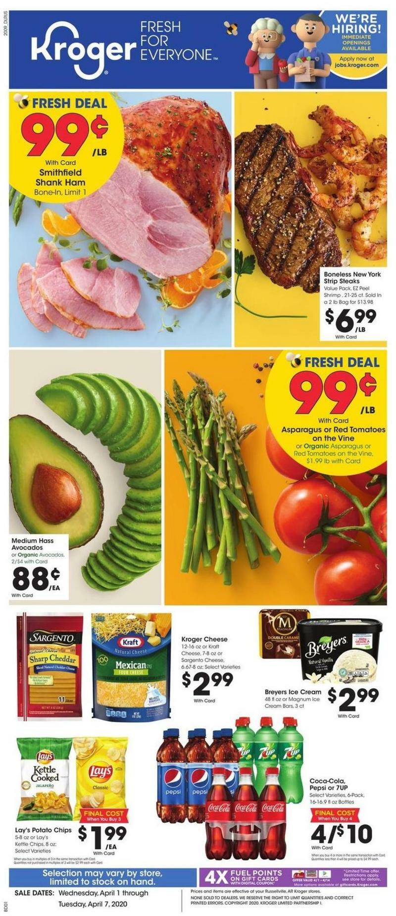 Kroger Weekly Ads & Special Buys from April 1