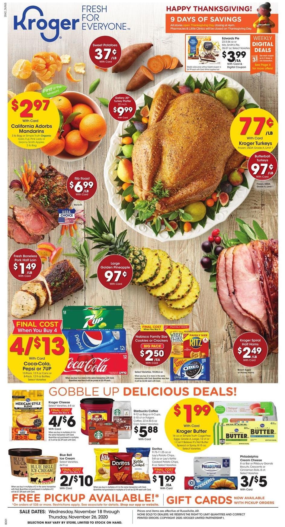 Kroger Weekly Ads & Special Buys from November 18