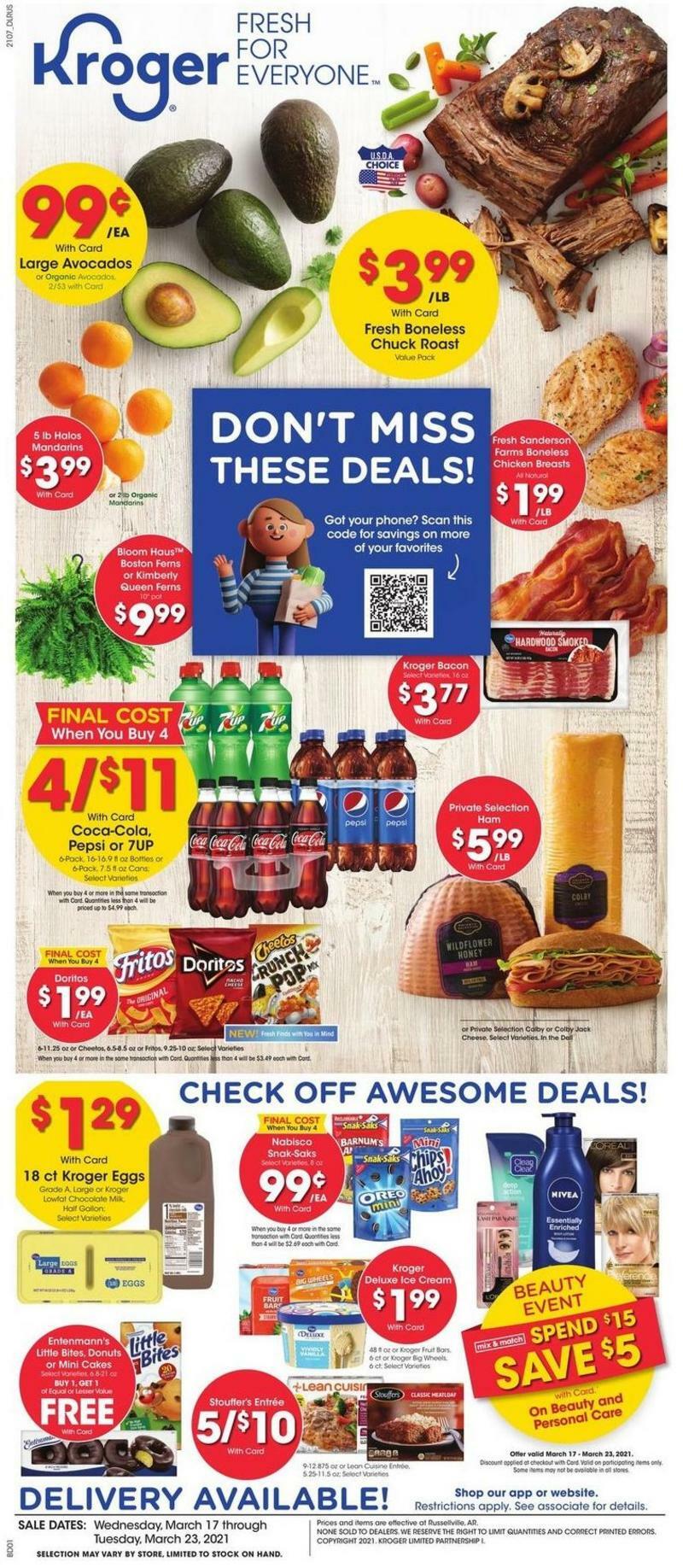 Kroger Weekly Ads & Special Buys from March 17