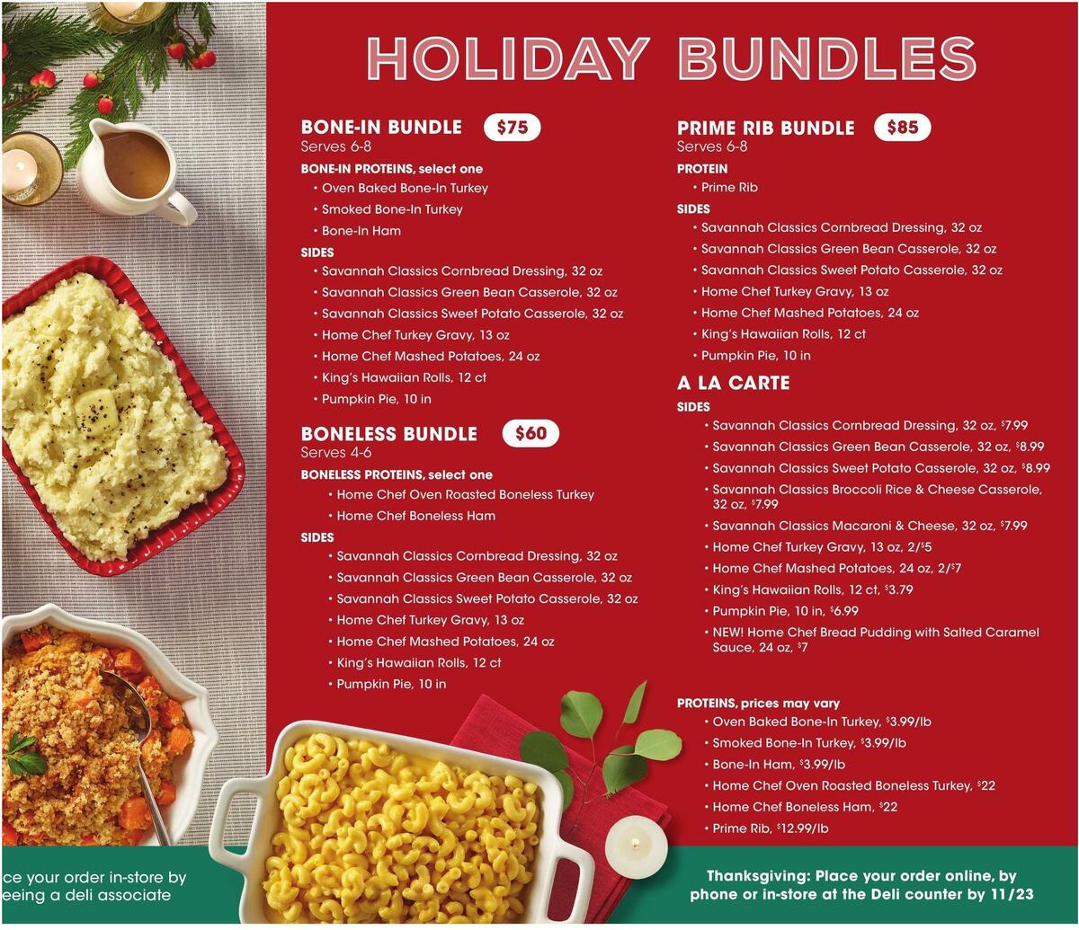 Kroger Holiday Meals Weekly Ads & Special Buys from November 3 Page 2