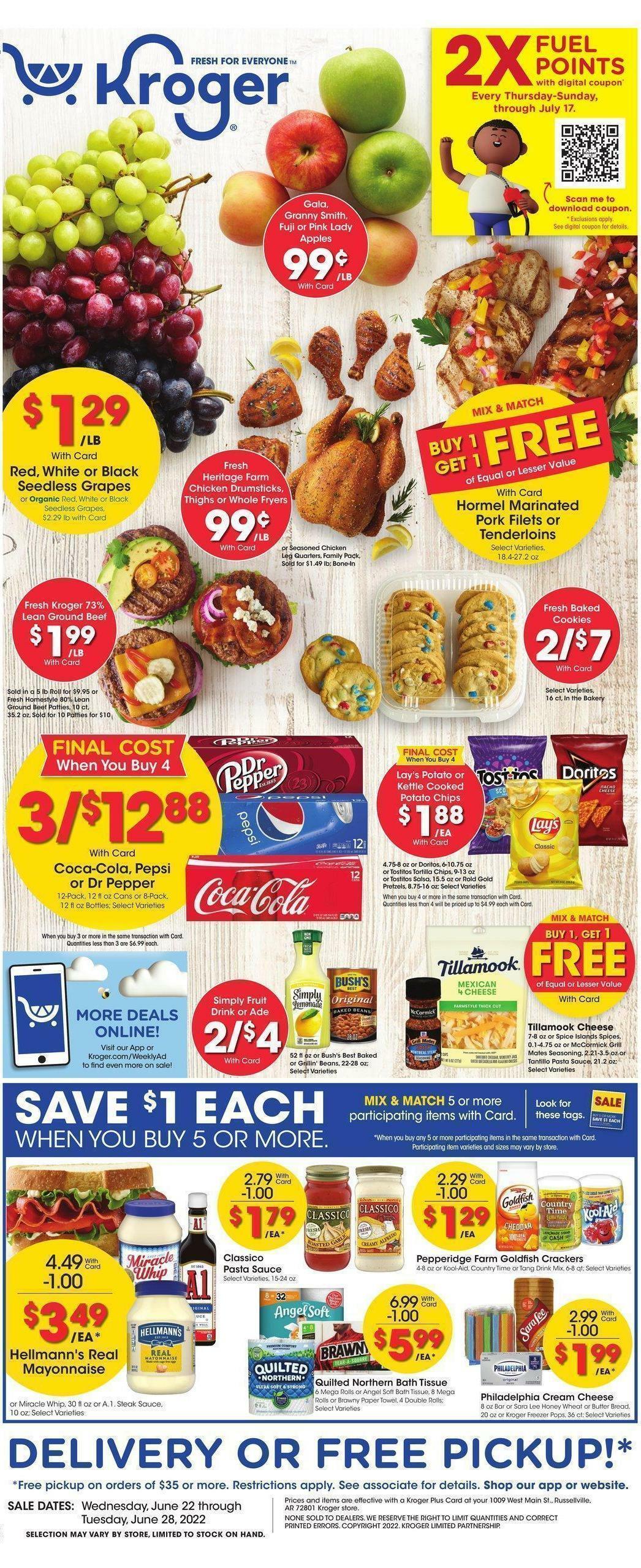 Kroger Weekly Ads & Special Buys from June 22