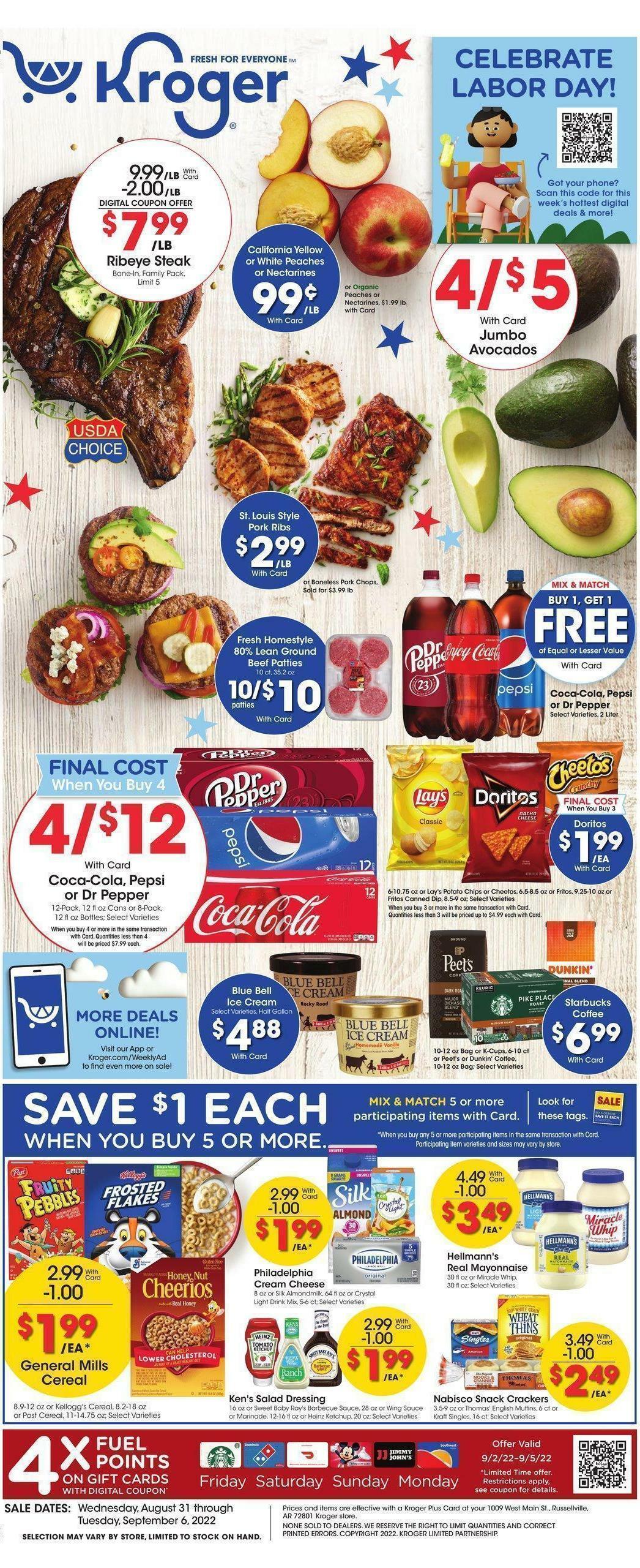 Kroger Weekly Ads & Special Buys from August 31