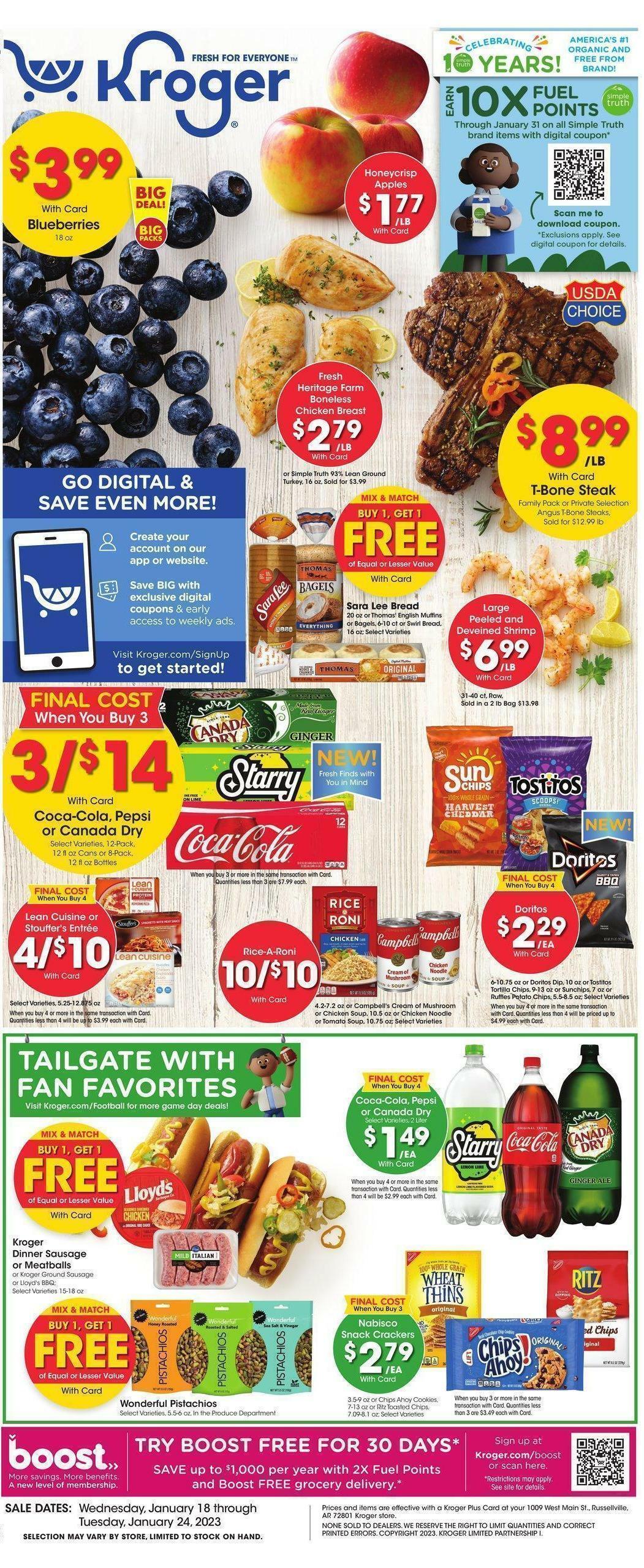 Kroger Weekly Ads & Special Buys from January 18