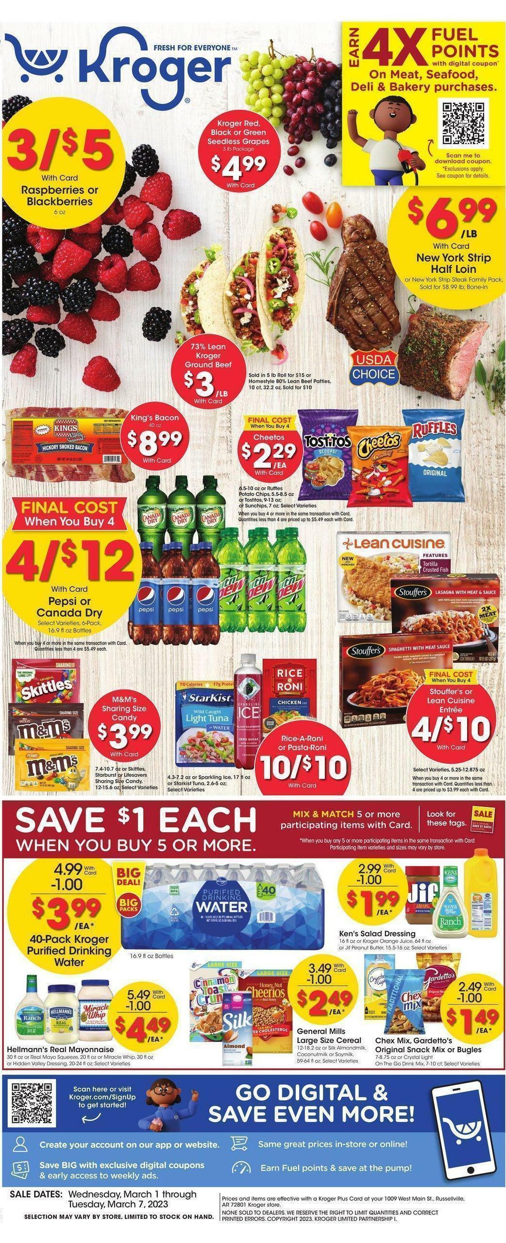 Kroger Weekly Ads & Special Buys from March 1