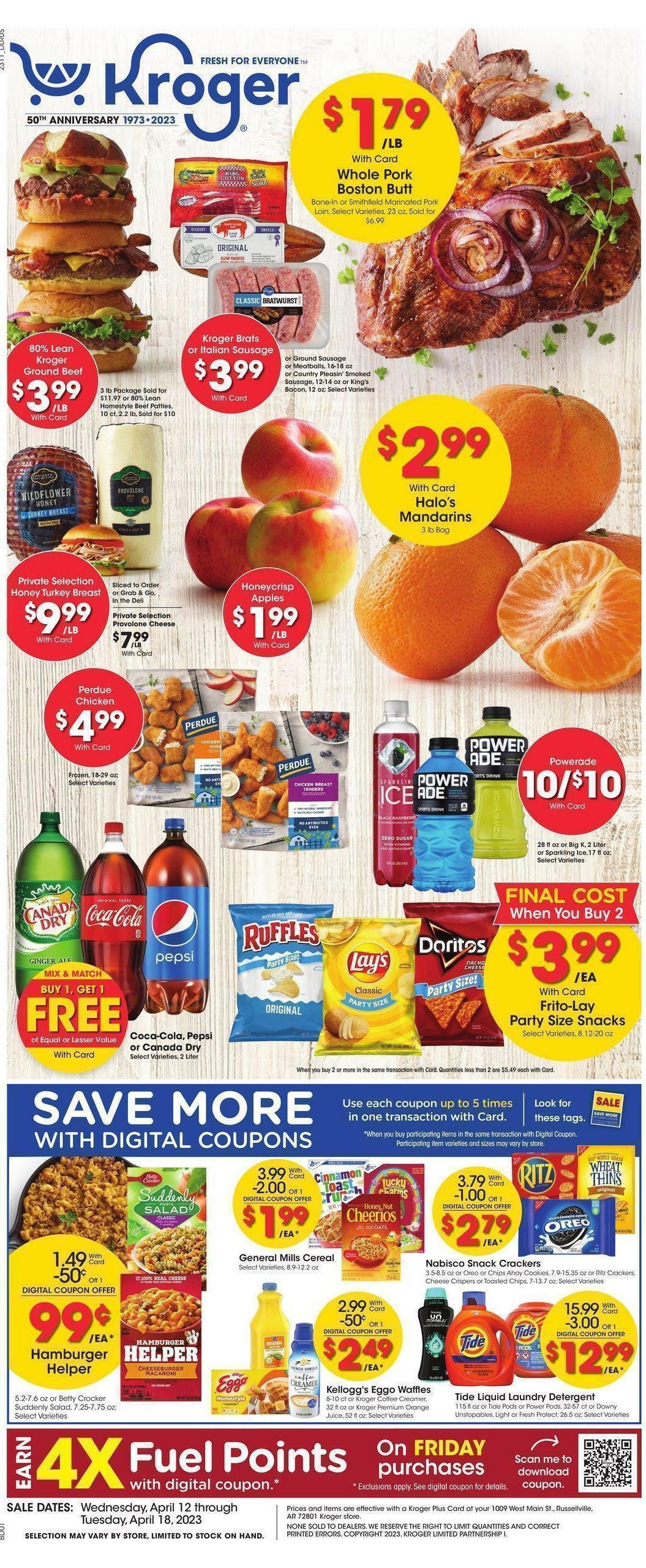 Kroger Weekly Ads & Special Buys from April 12