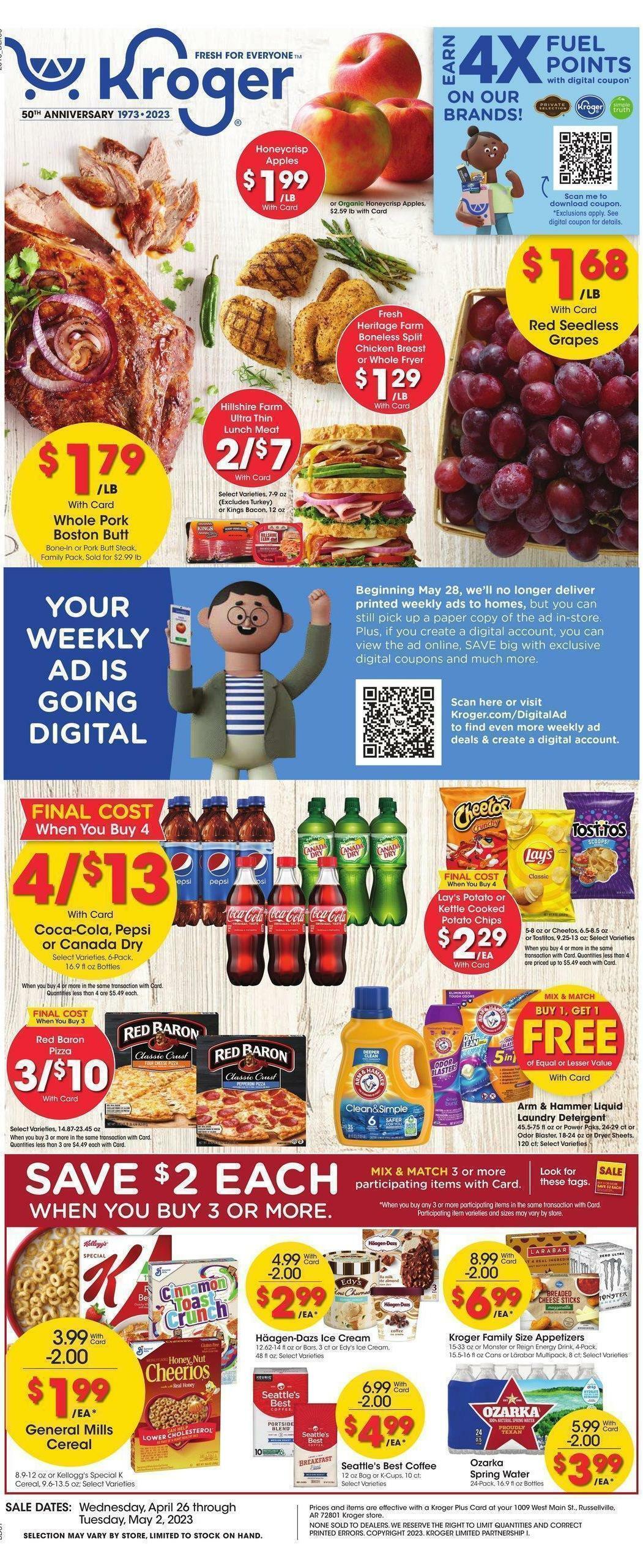 Kroger Weekly Ads & Special Buys from April 26