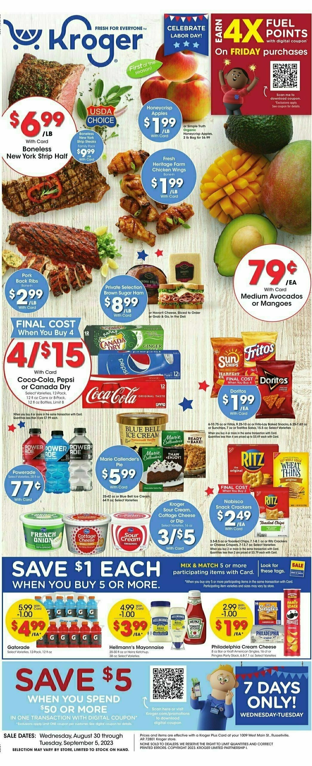 Kroger Weekly Ads & Special Buys from August 30