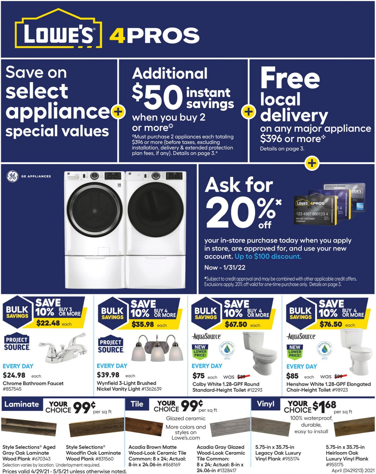 Lowe's Pro Ad for April 29 Page 2