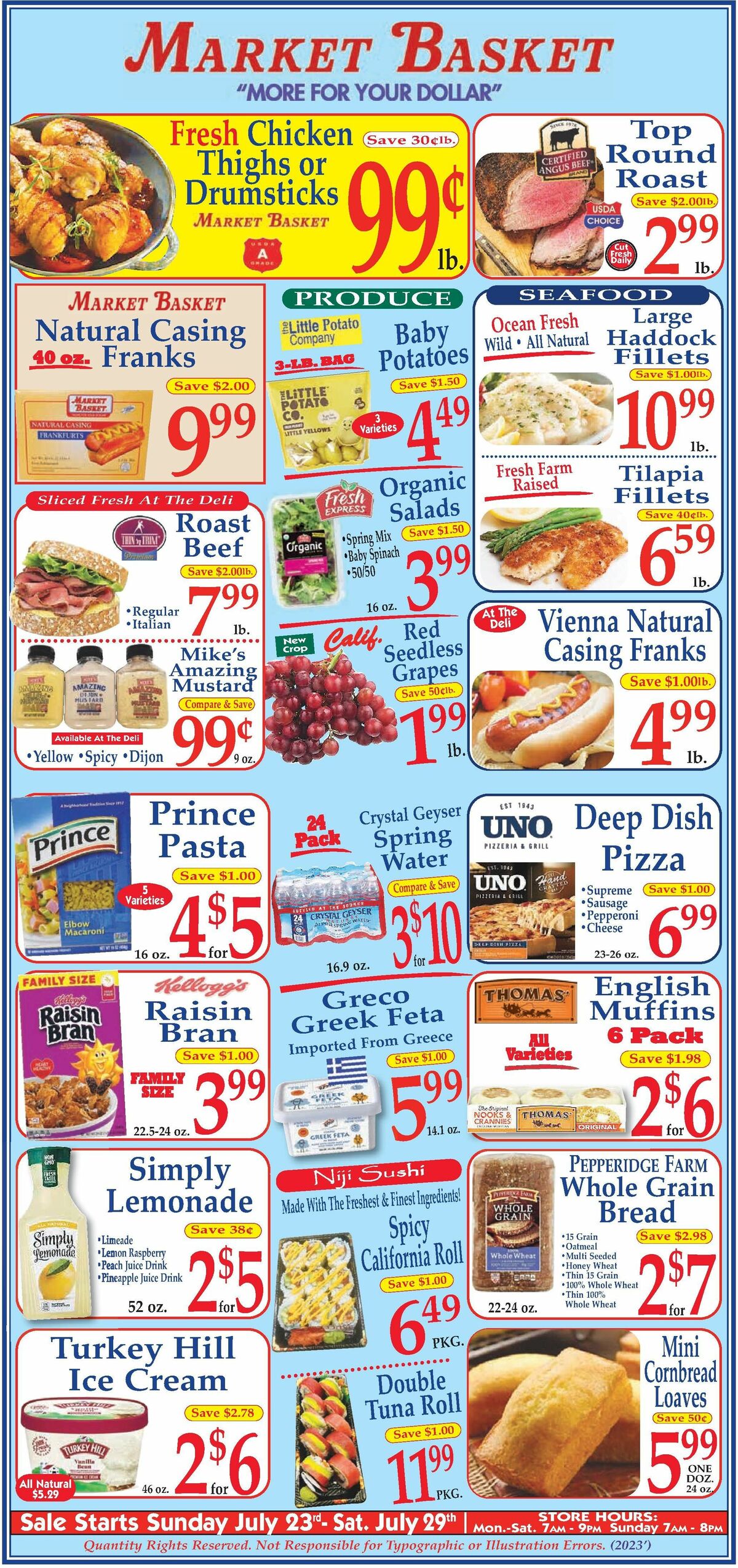 Market Basket Flyer from July 23