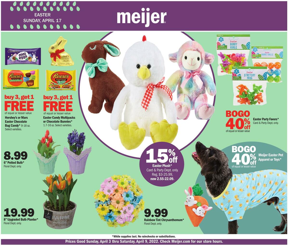 Meijer Easter Weekly Ad from April 3