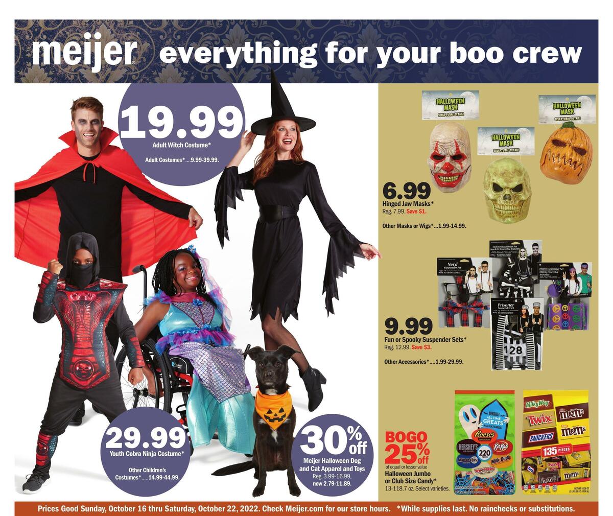 Meijer Halloween Weekly Ad from October 16