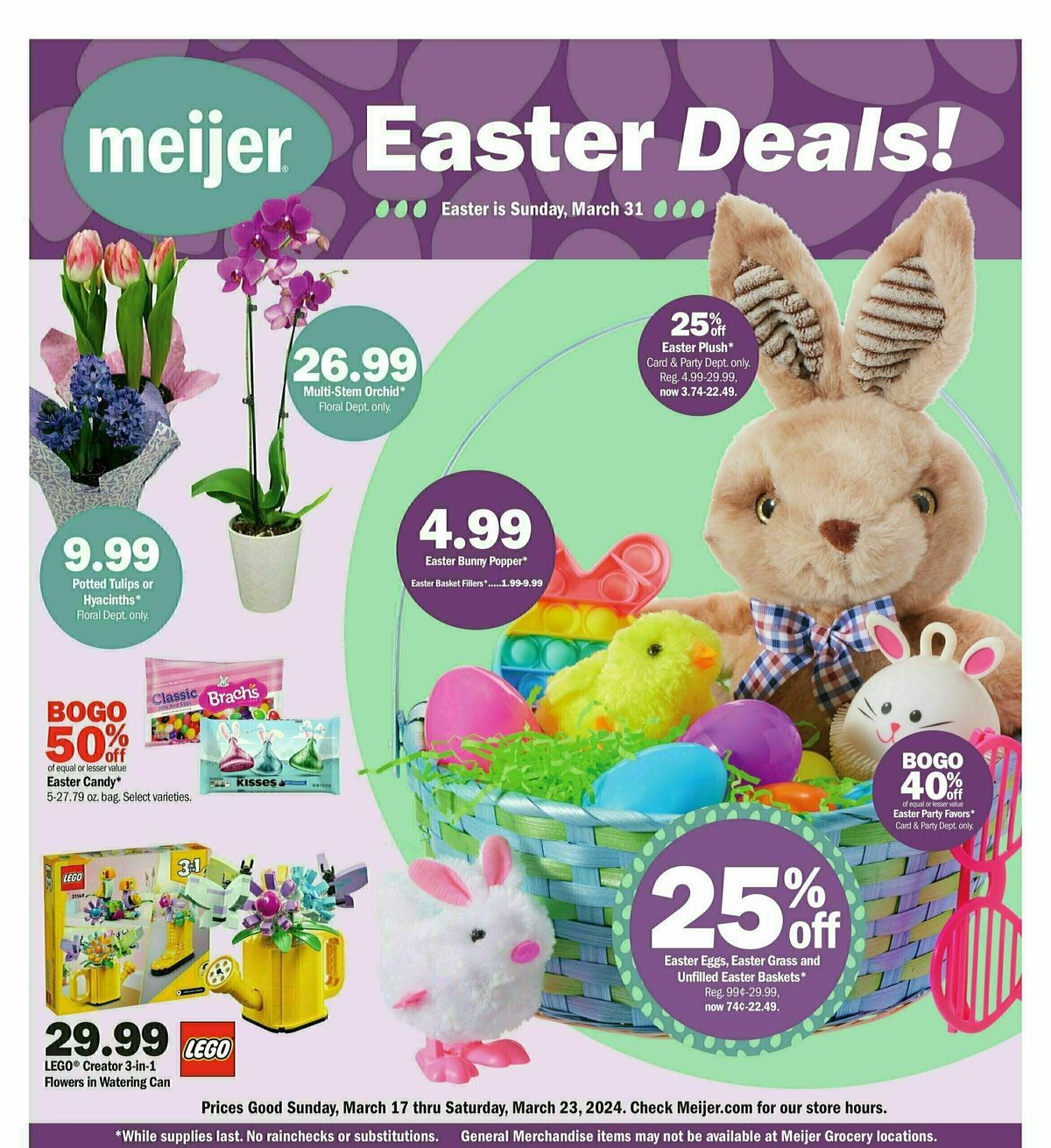 Meijer Easter Weekly Ad from March 17