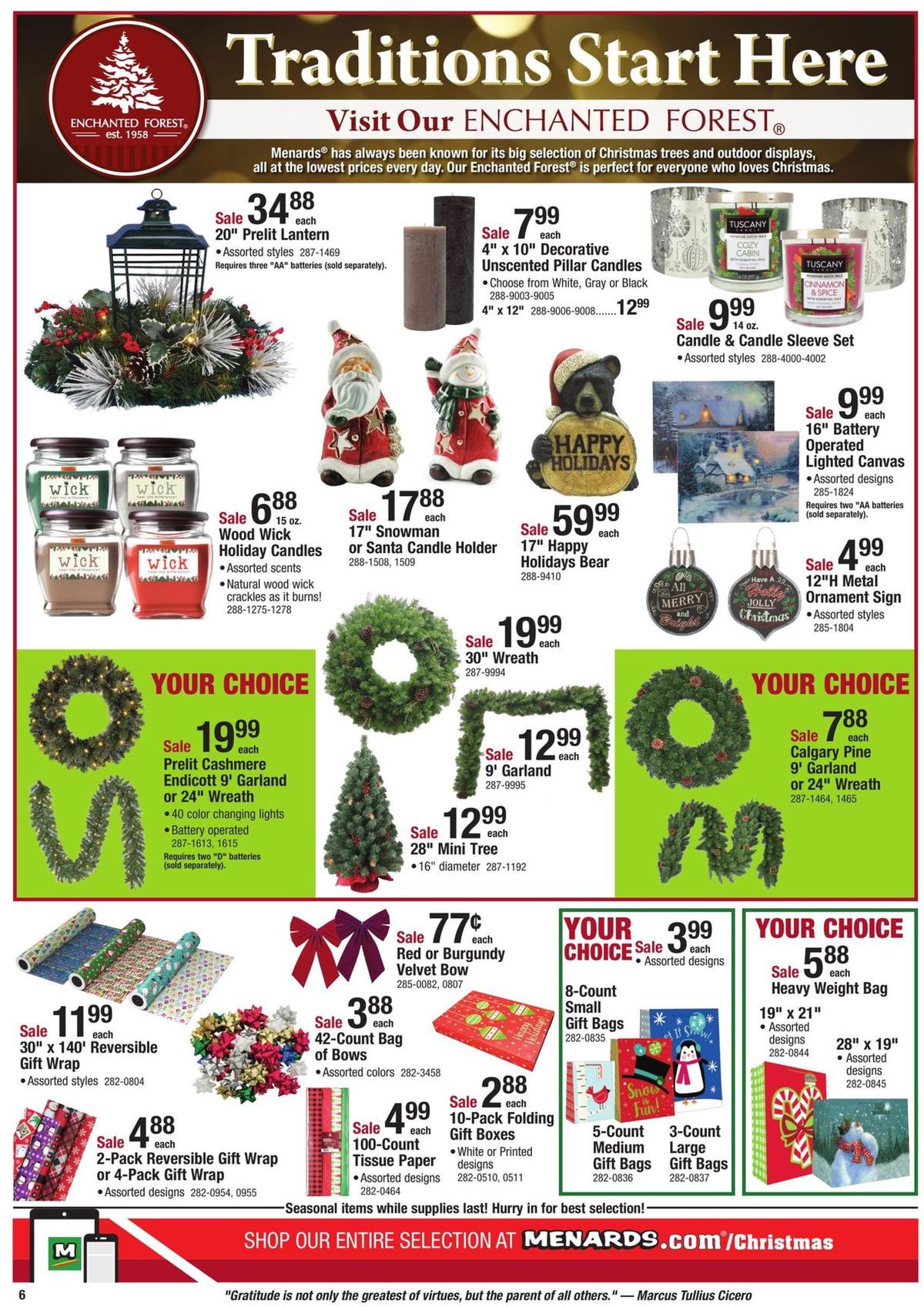 Menards Christmas Catalog Weekly Ads & Special Buys from November 24