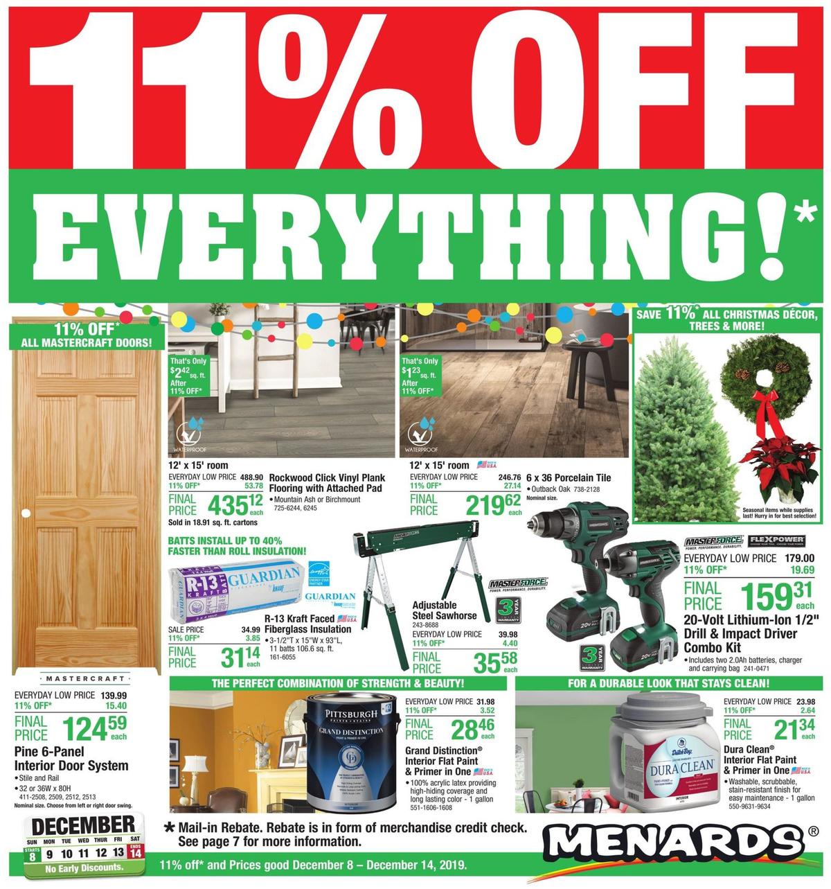 Menards Weekly Ads & Special Buys from December 8