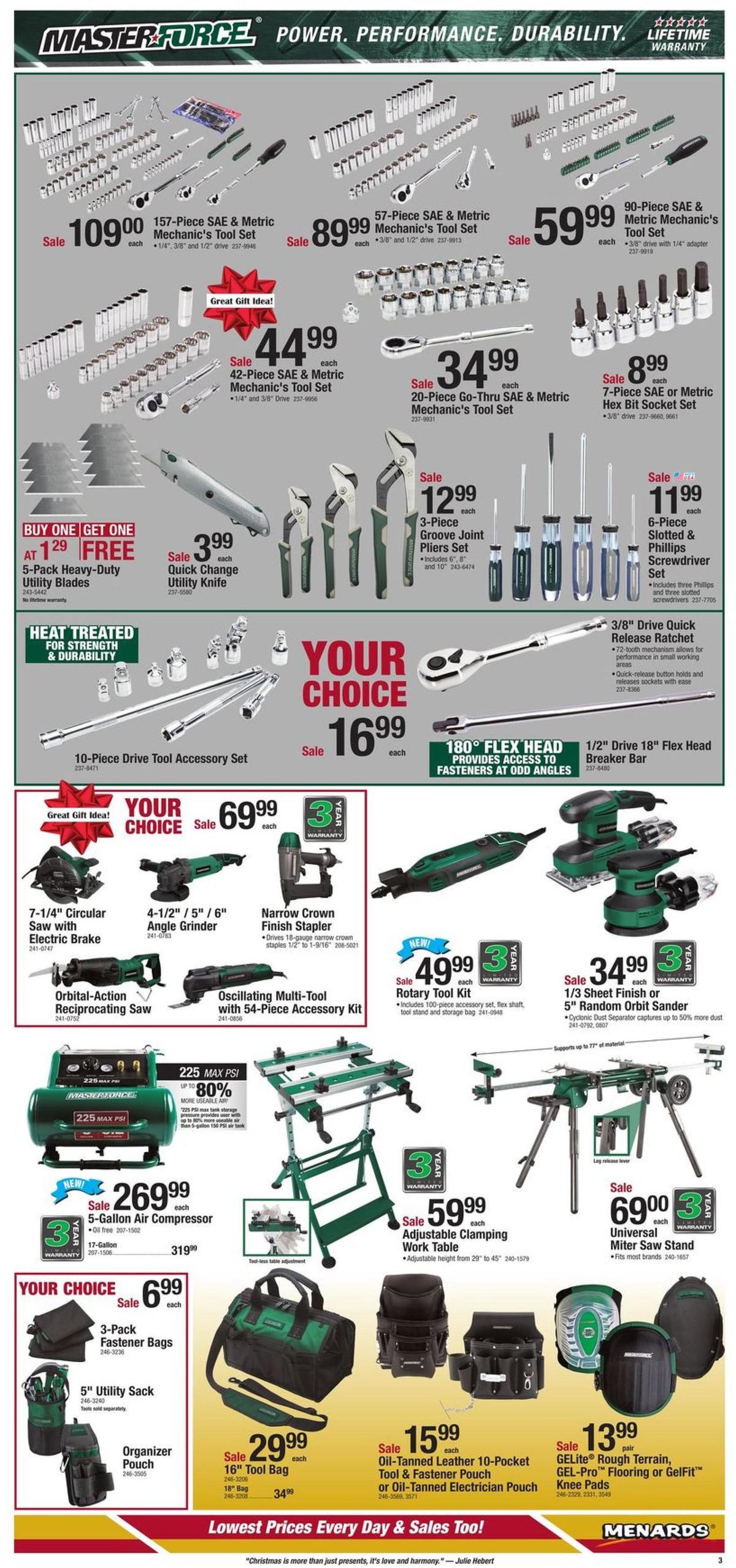 Menards Christmas Sale Tools Weekly Ads & Special Buys for December