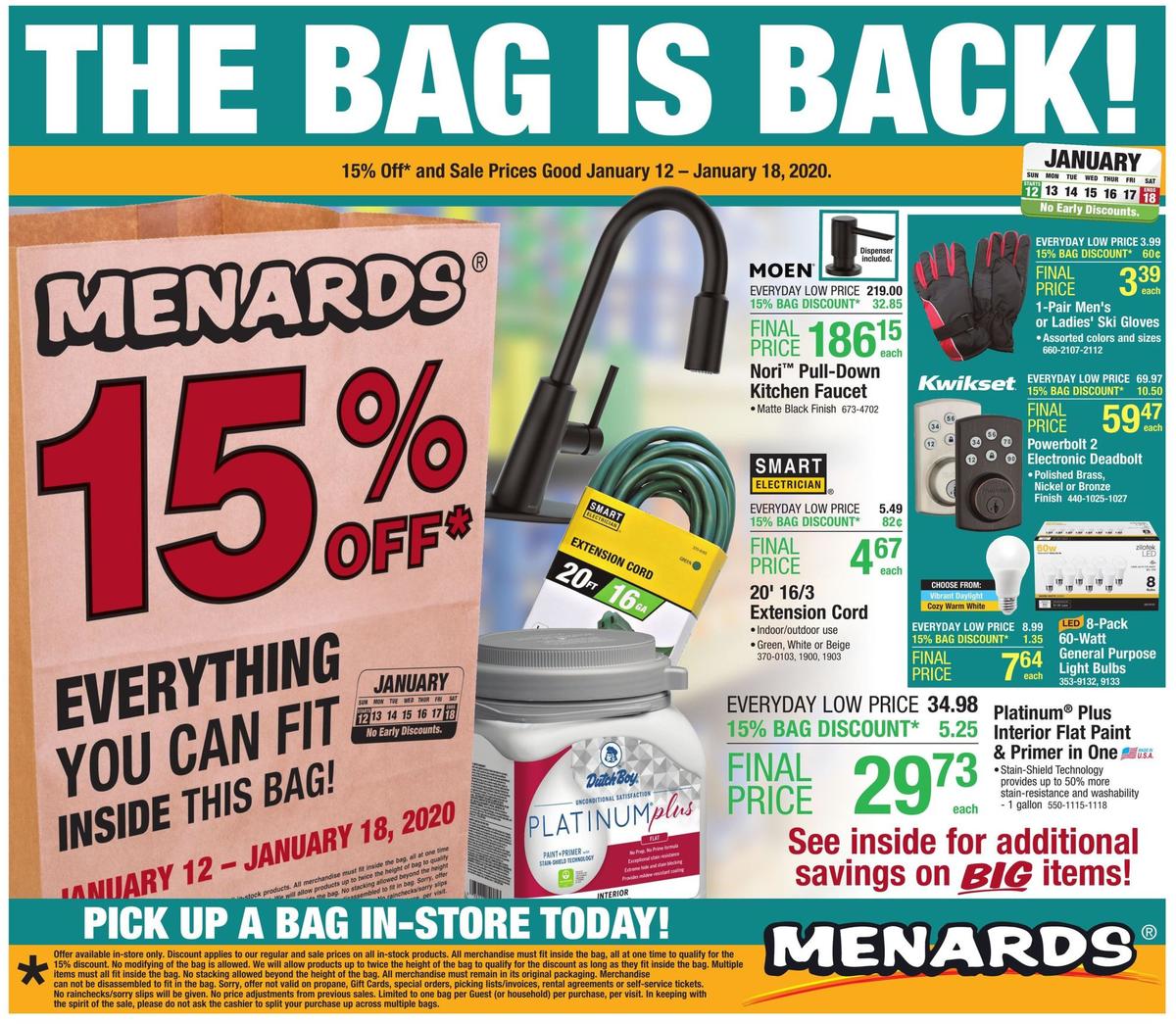 Menards Weekly Ads & Special Buys from January 12