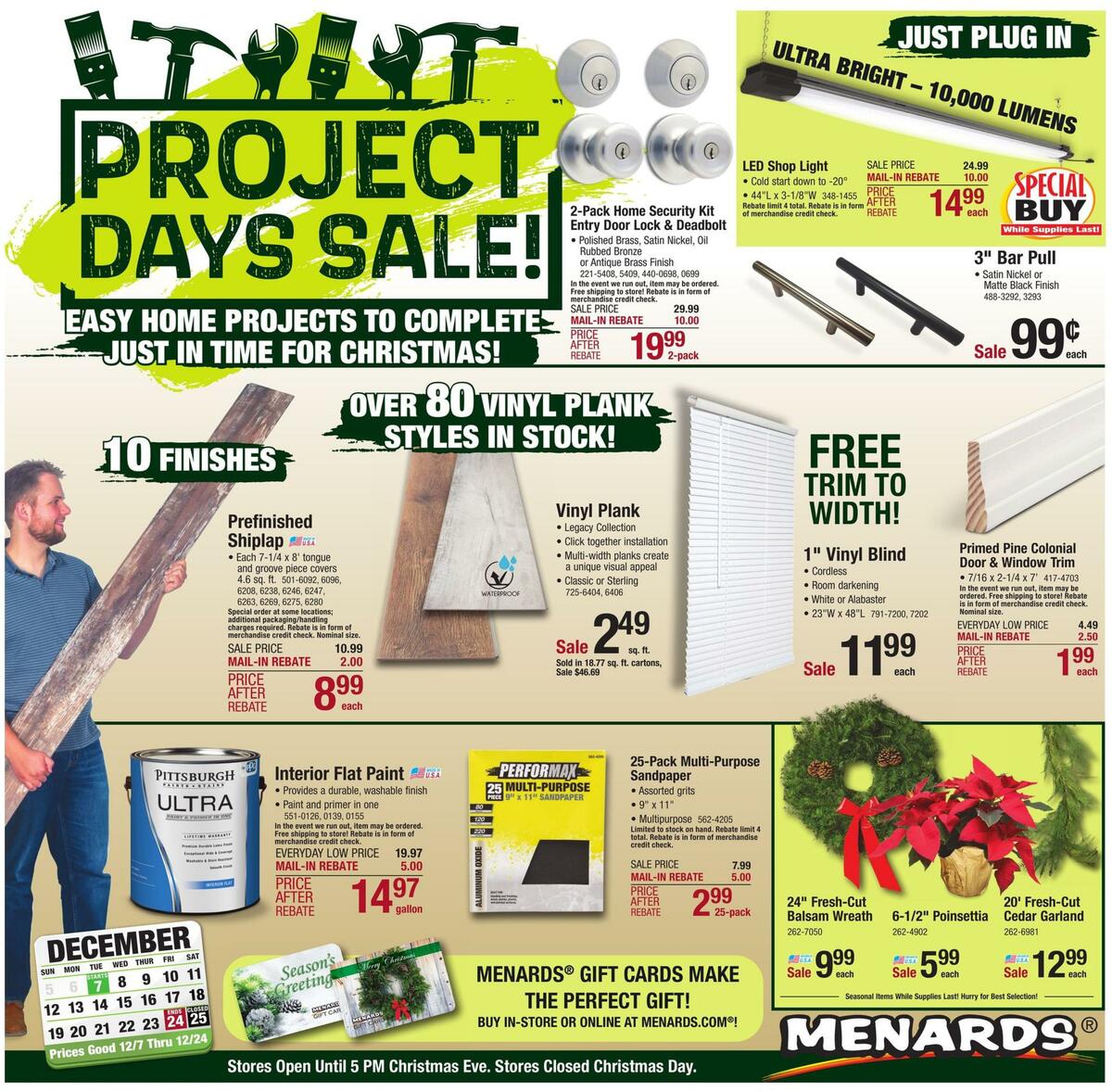 Menards Weekly Ads & Special Buys from December 7