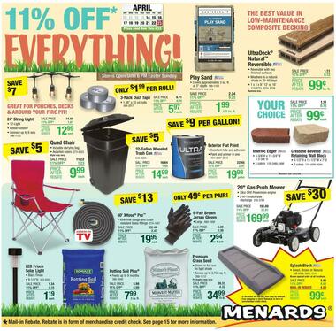 Menards - Marquette, Mi - Hours & Weekly Ad