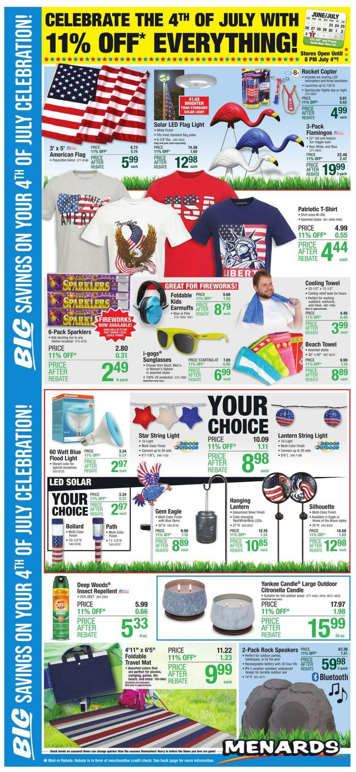 Menards 4TH OF JULY Weekly Ads & Special Buys from June 22