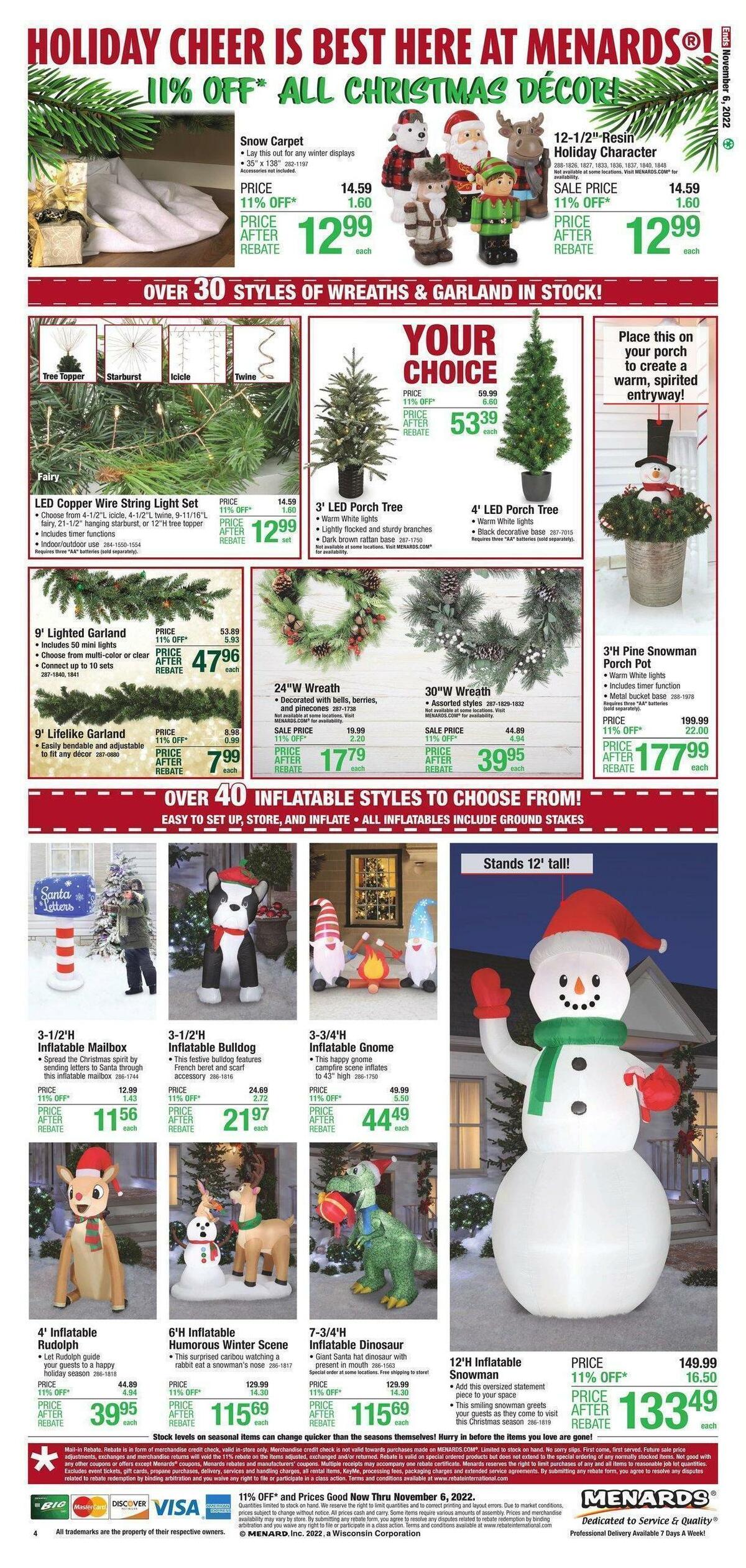 Menards Christmas Decor Weekly Ads & Special Buys from October 26 Page 3