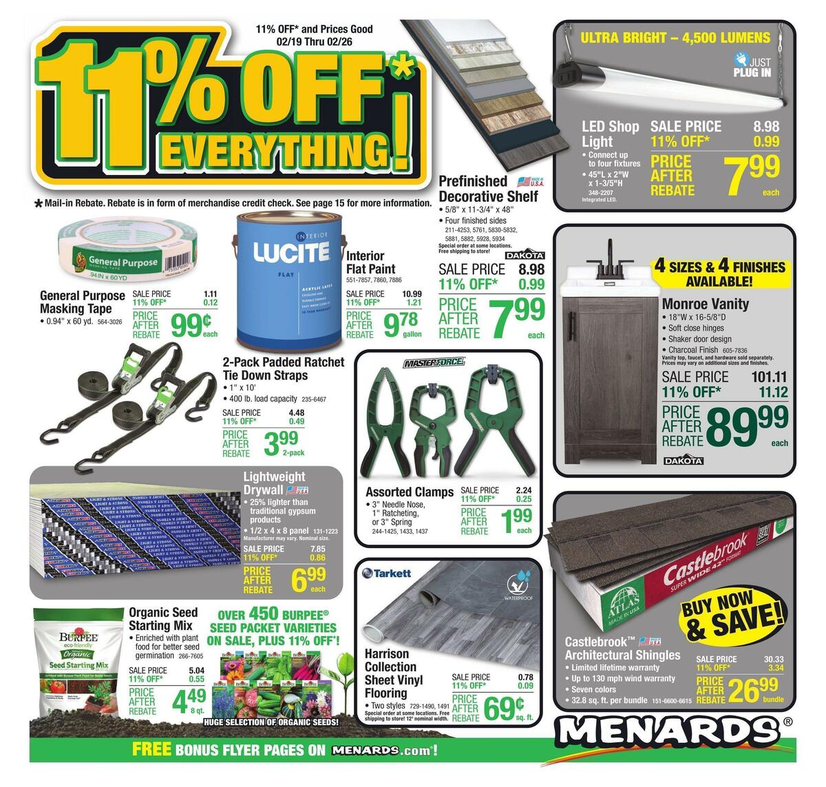 Menards Weekly Ads & Special Buys From February 19