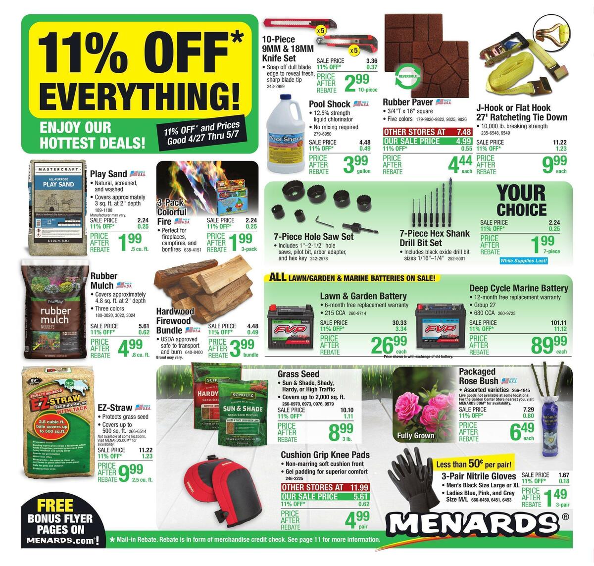 Menards Weekly Ads & Special Buys from April 26