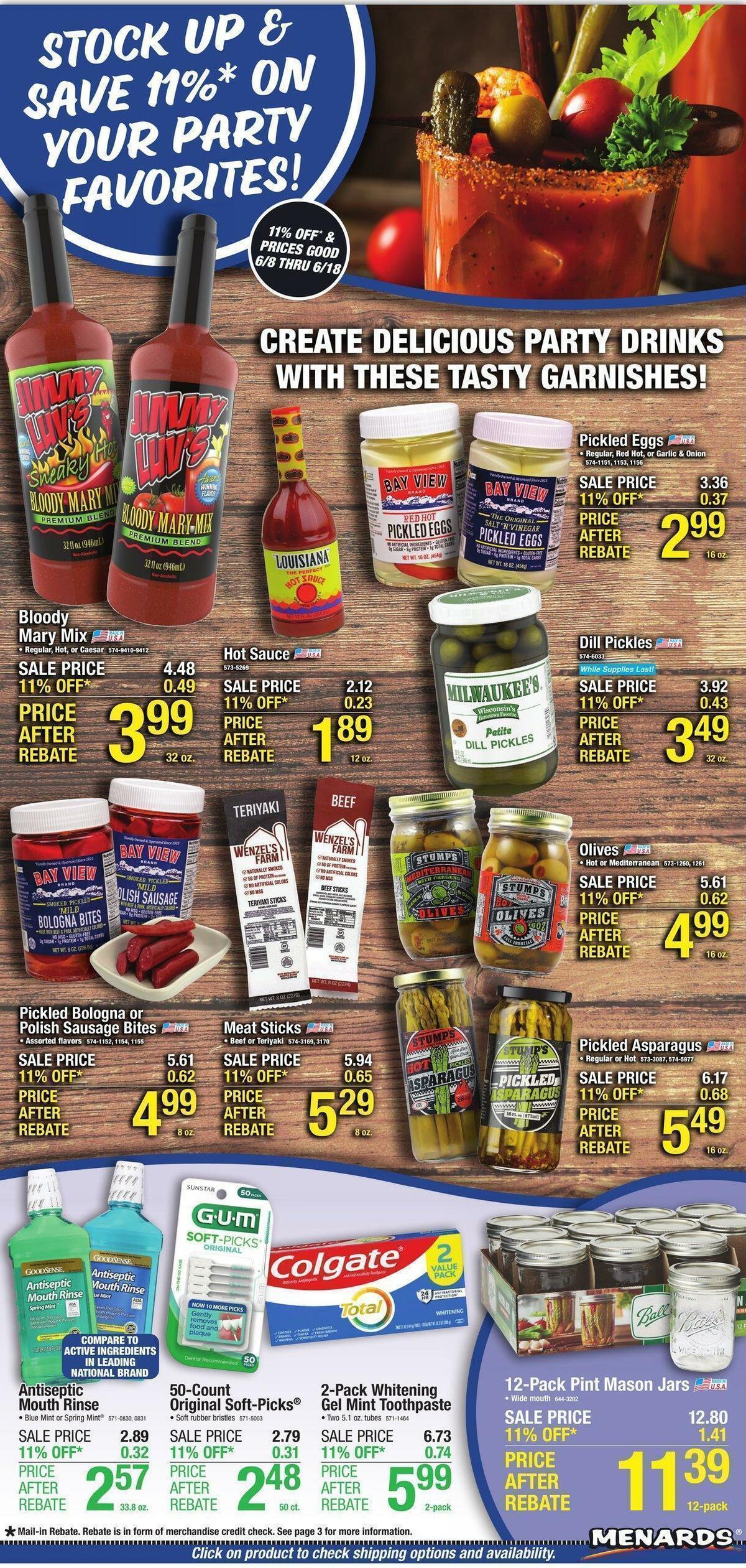 Menards Home Essentials Weekly Ads & Special Buys from June 7