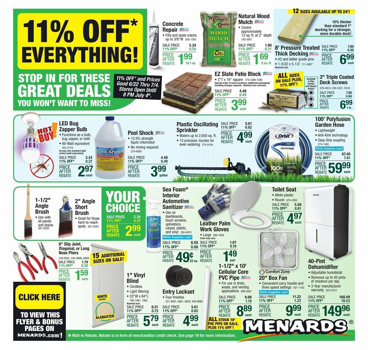 Menards Weekly Ads & Special Buys from June 22