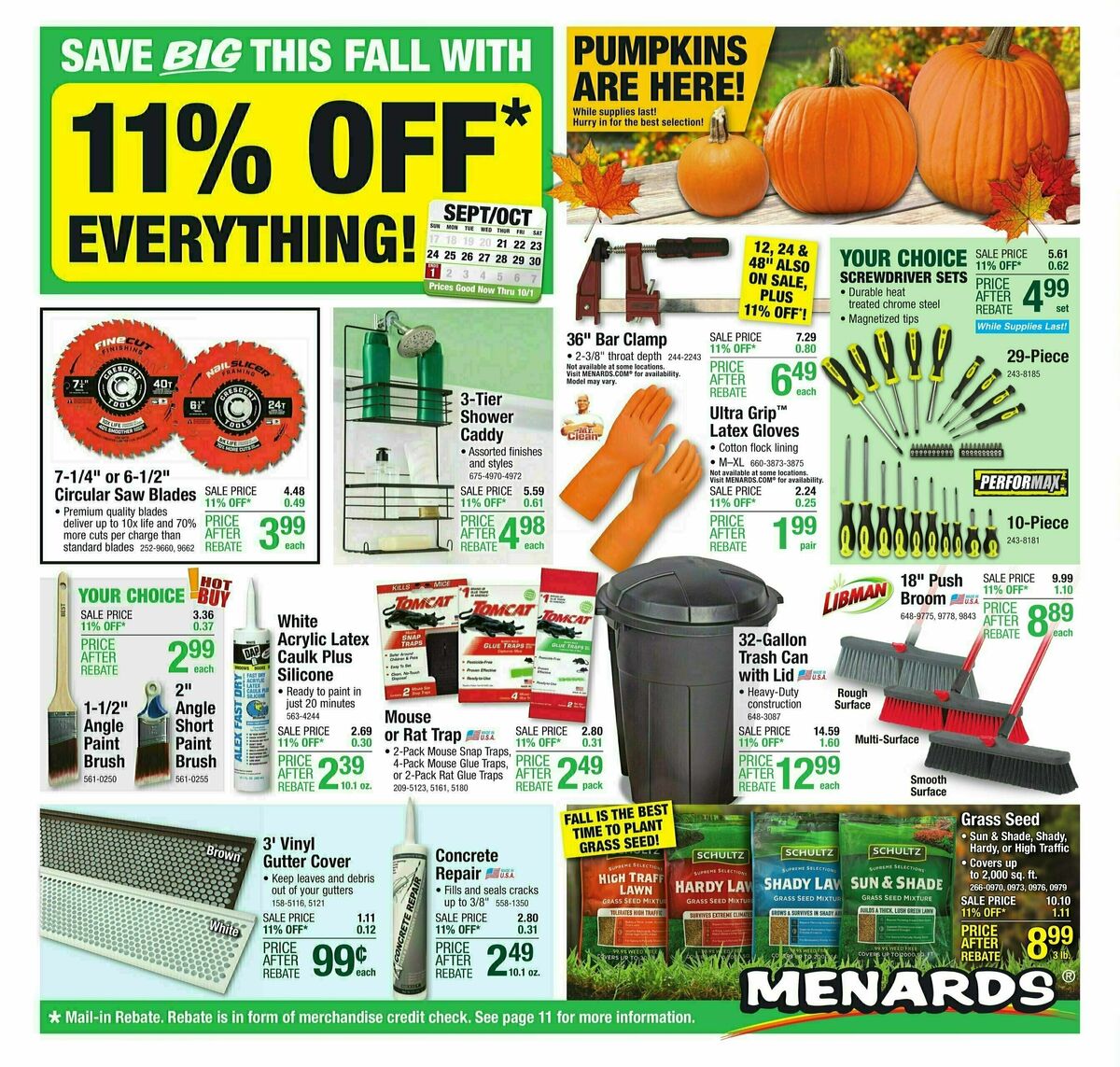 Menards Weekly Ads & Special Buys from September 20