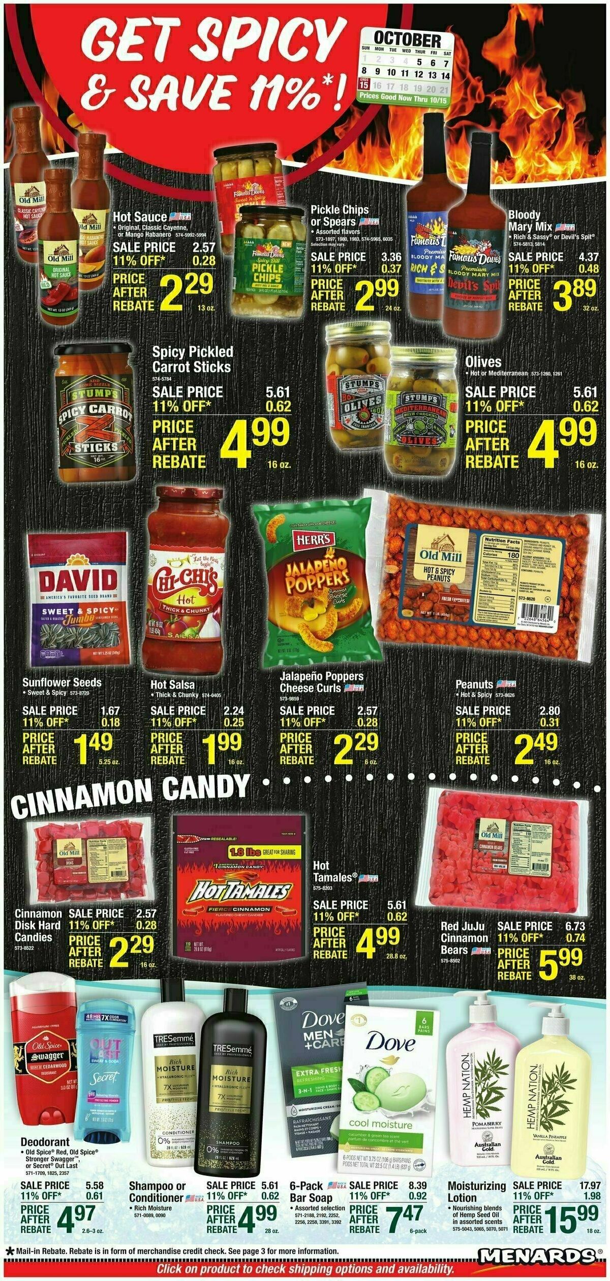 Menards Home Essentials Weekly Ads & Special Buys from October 4