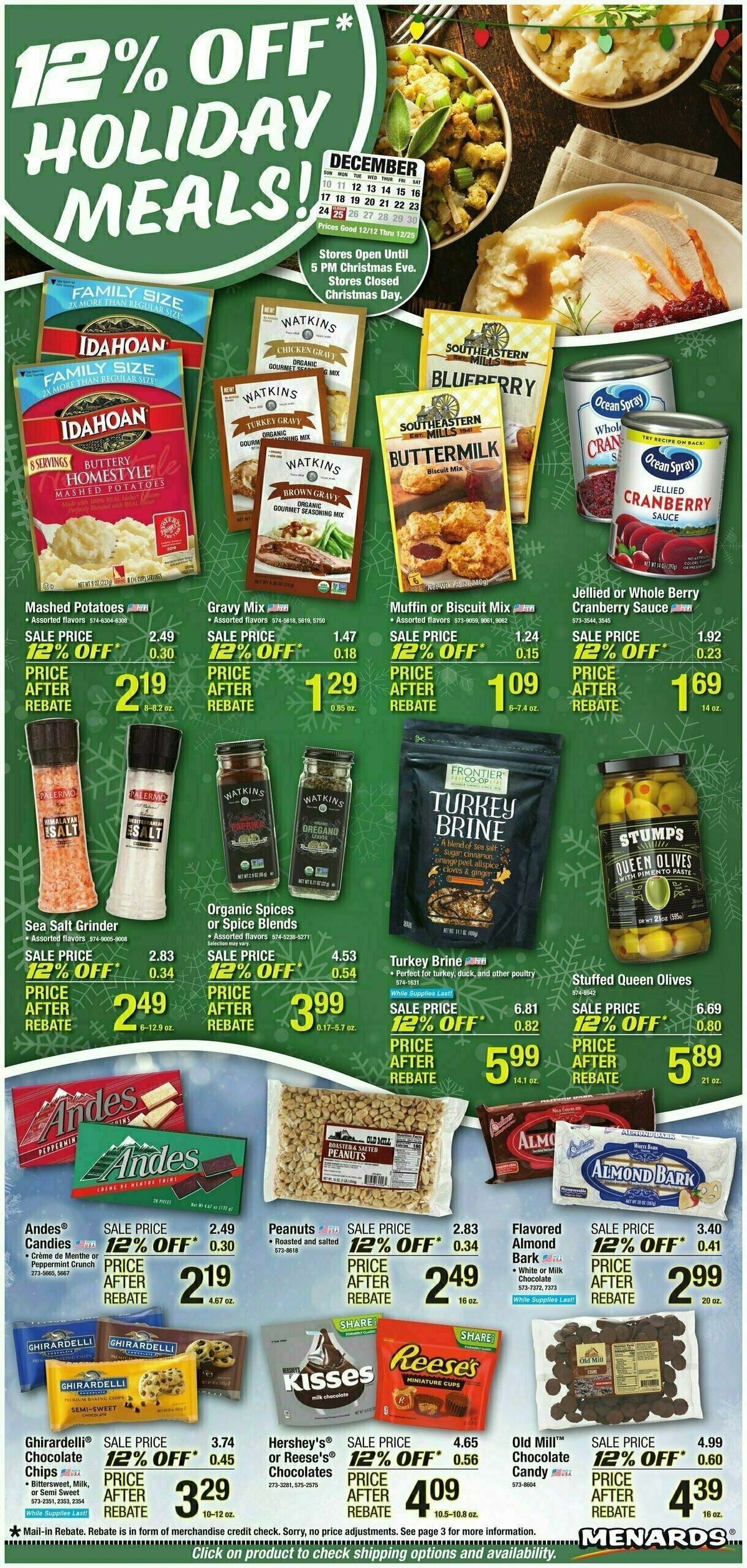 Menards Home Essentials Weekly Ads & Special Buys from December 12