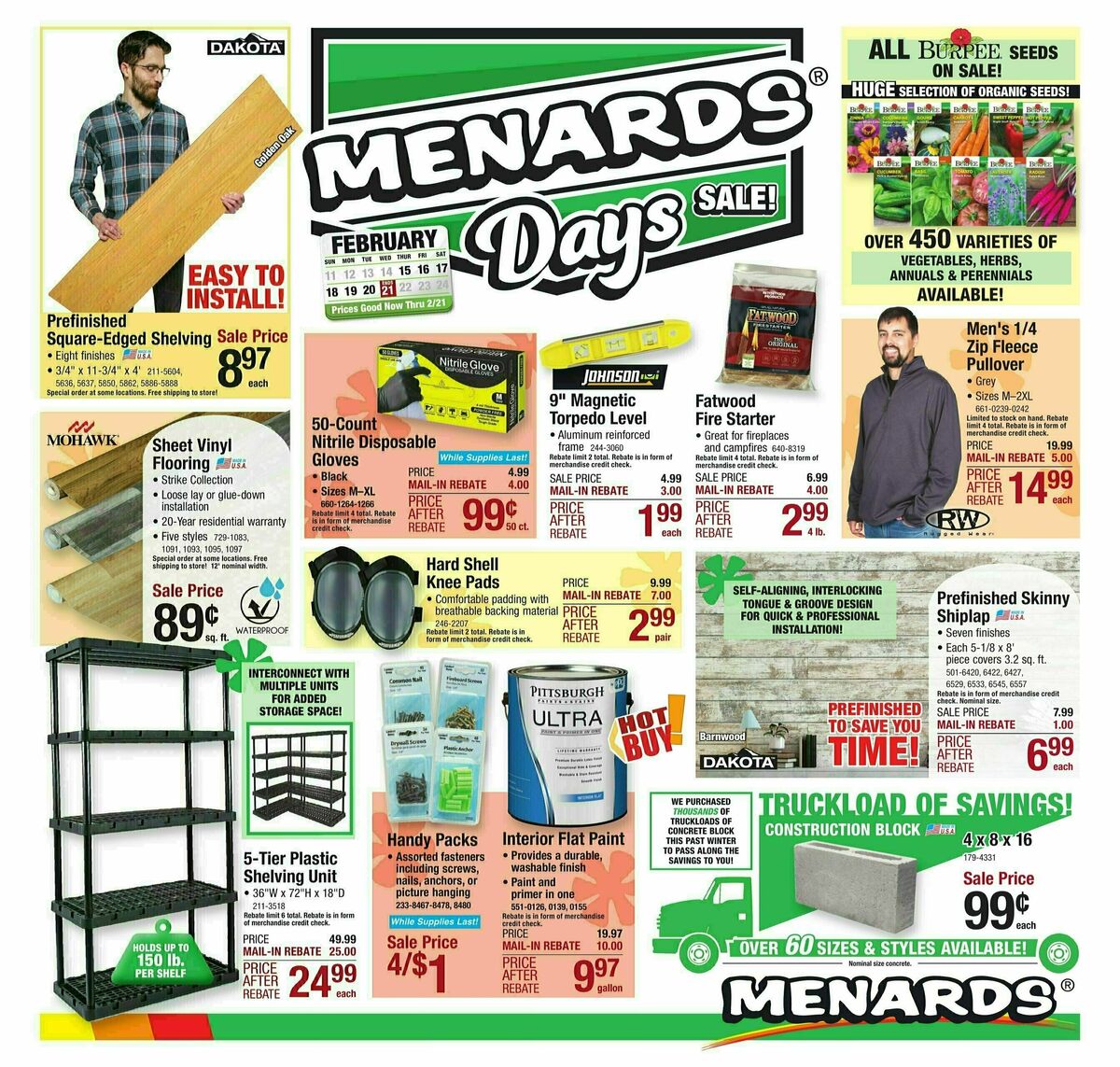 Menards Days Sale Weekly Ads & Special Buys from February 14