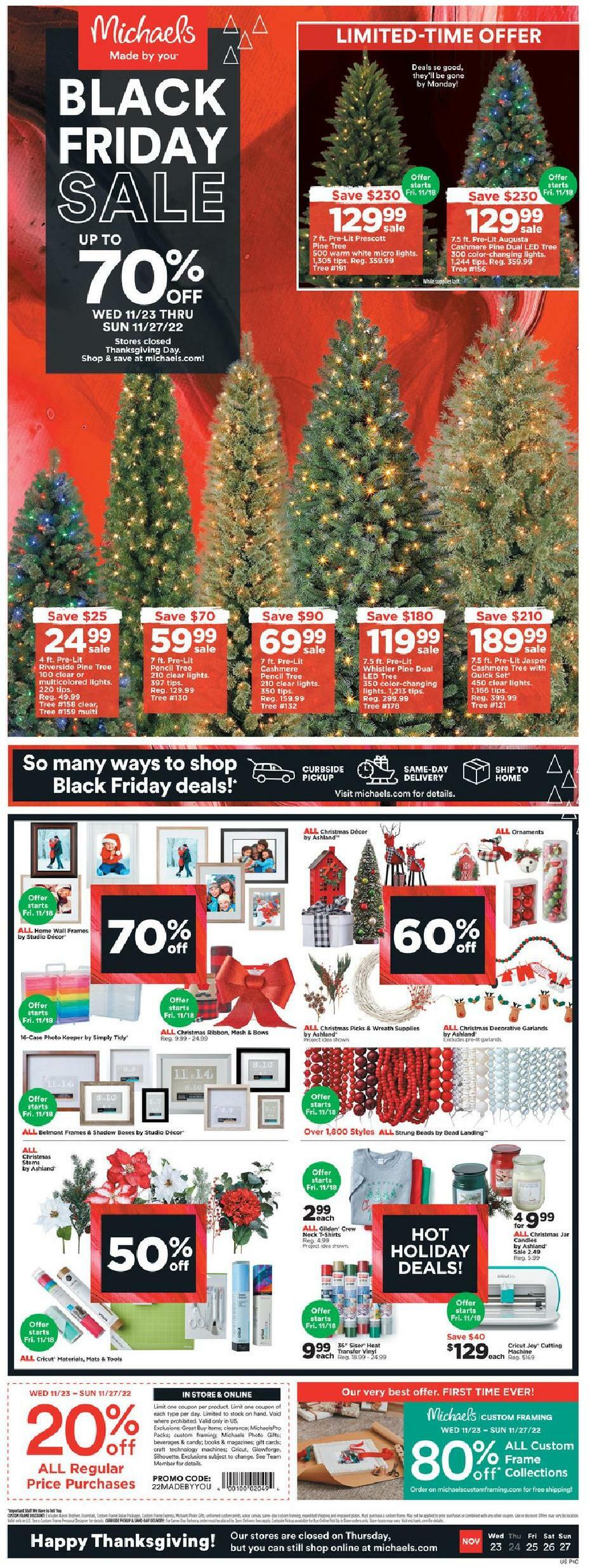 Michaels Black Friday Ad This Week from November 23