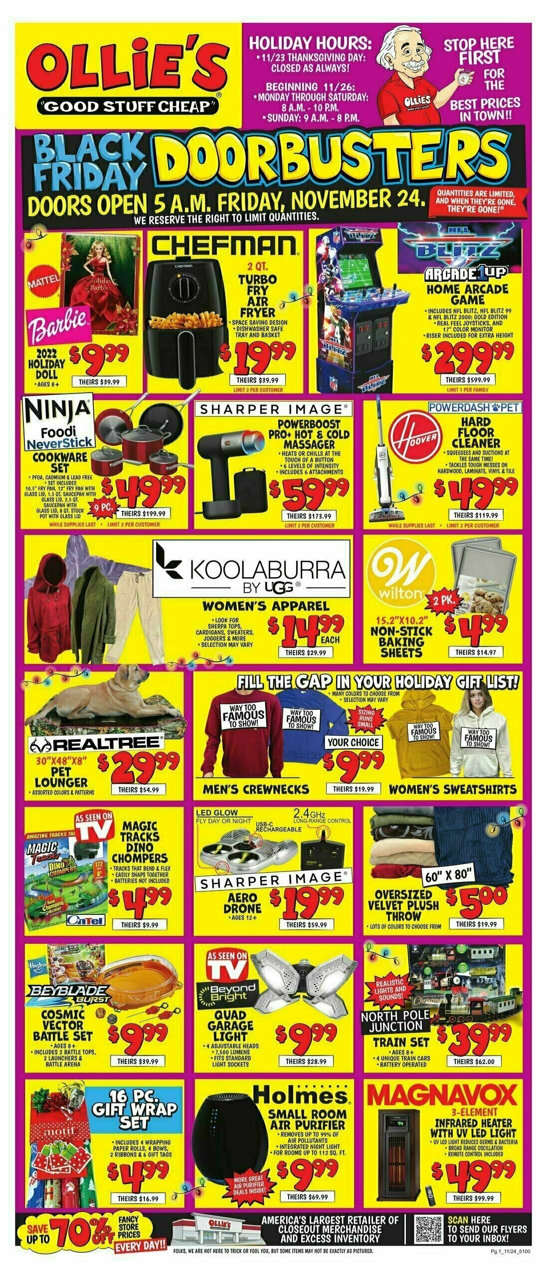 Ollie's Bargain Outlet Outlet Weekly Ad from November 24