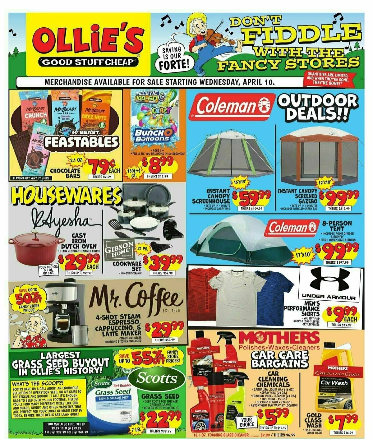 Ollie's Bargain Outlet Outlet Weekly Ad from April 10